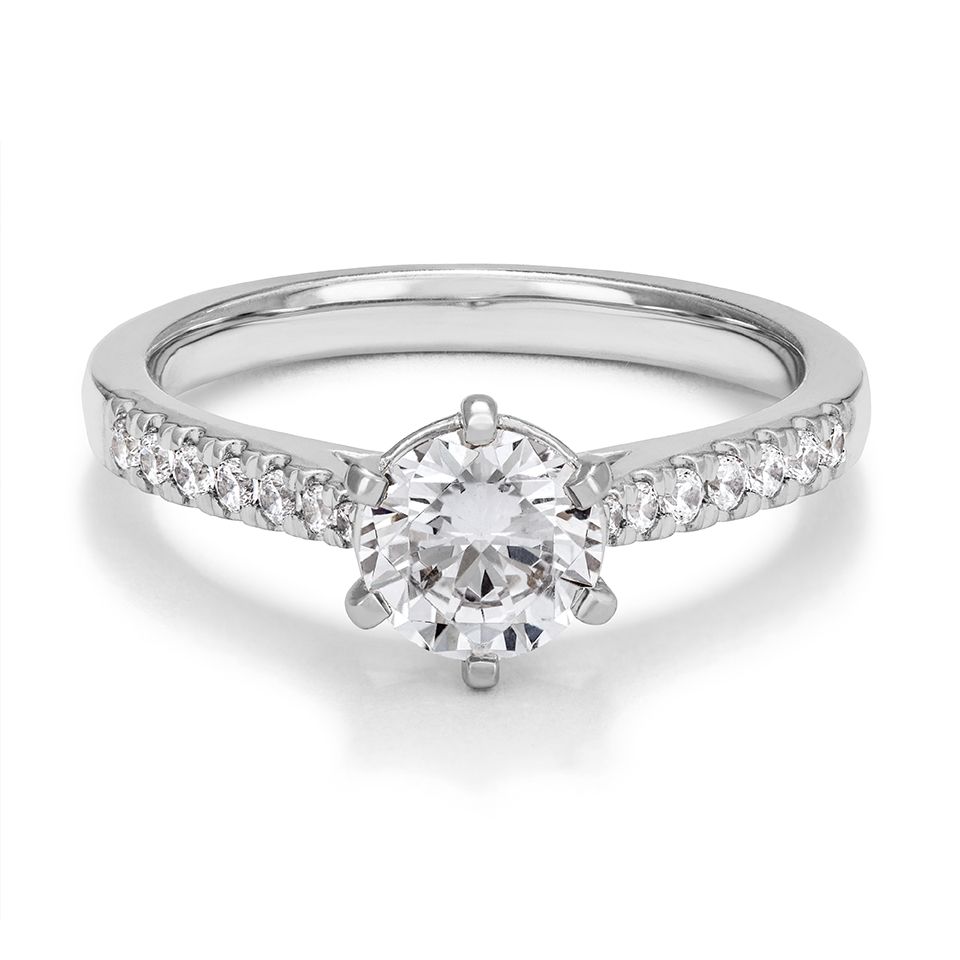 Ring med labbodlade diamanter, 15.0