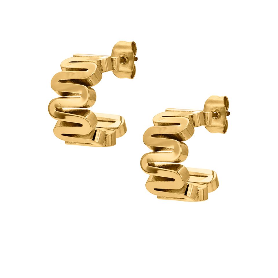 Örhängen i stål Eirene 19105