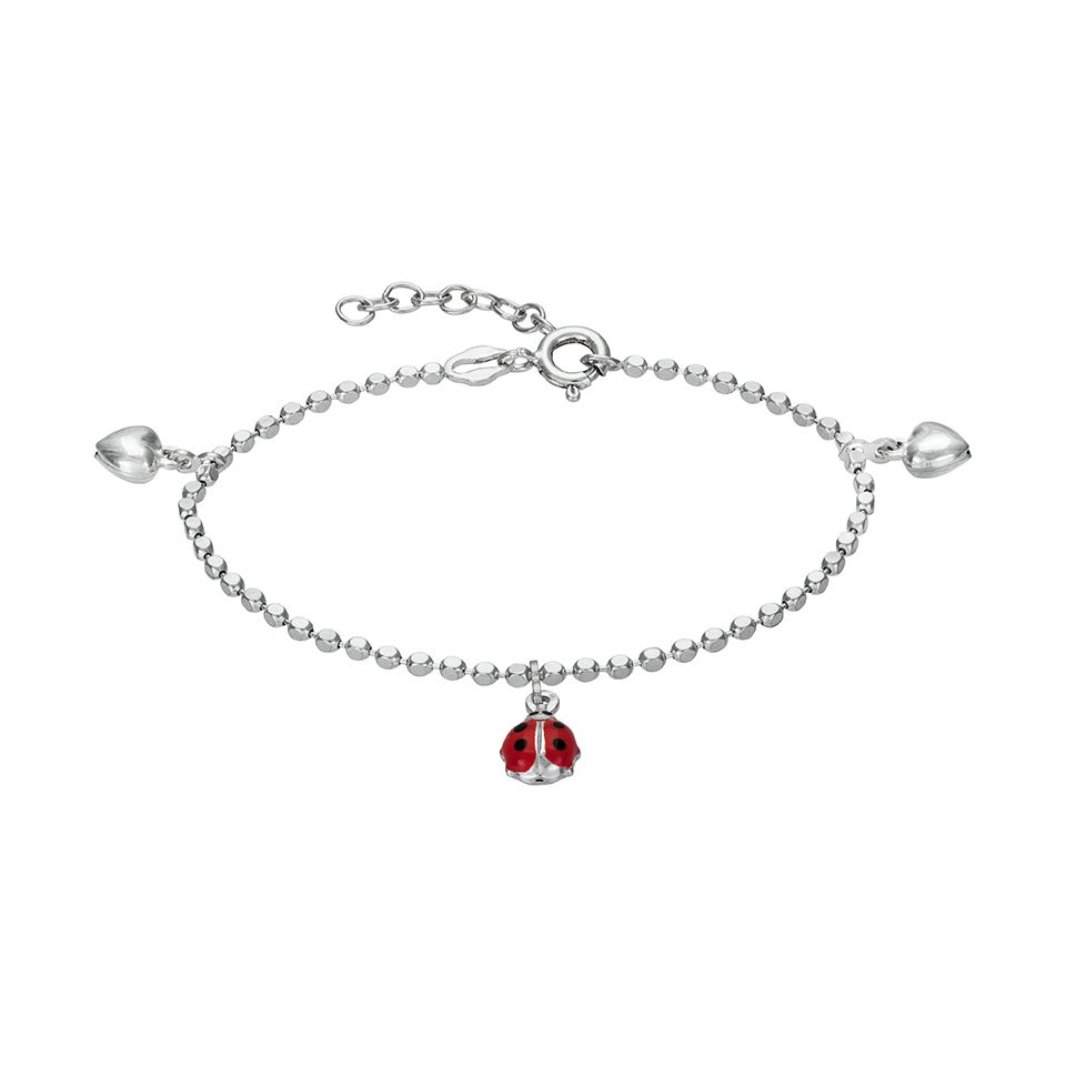 Armband  i &auml;kta silver