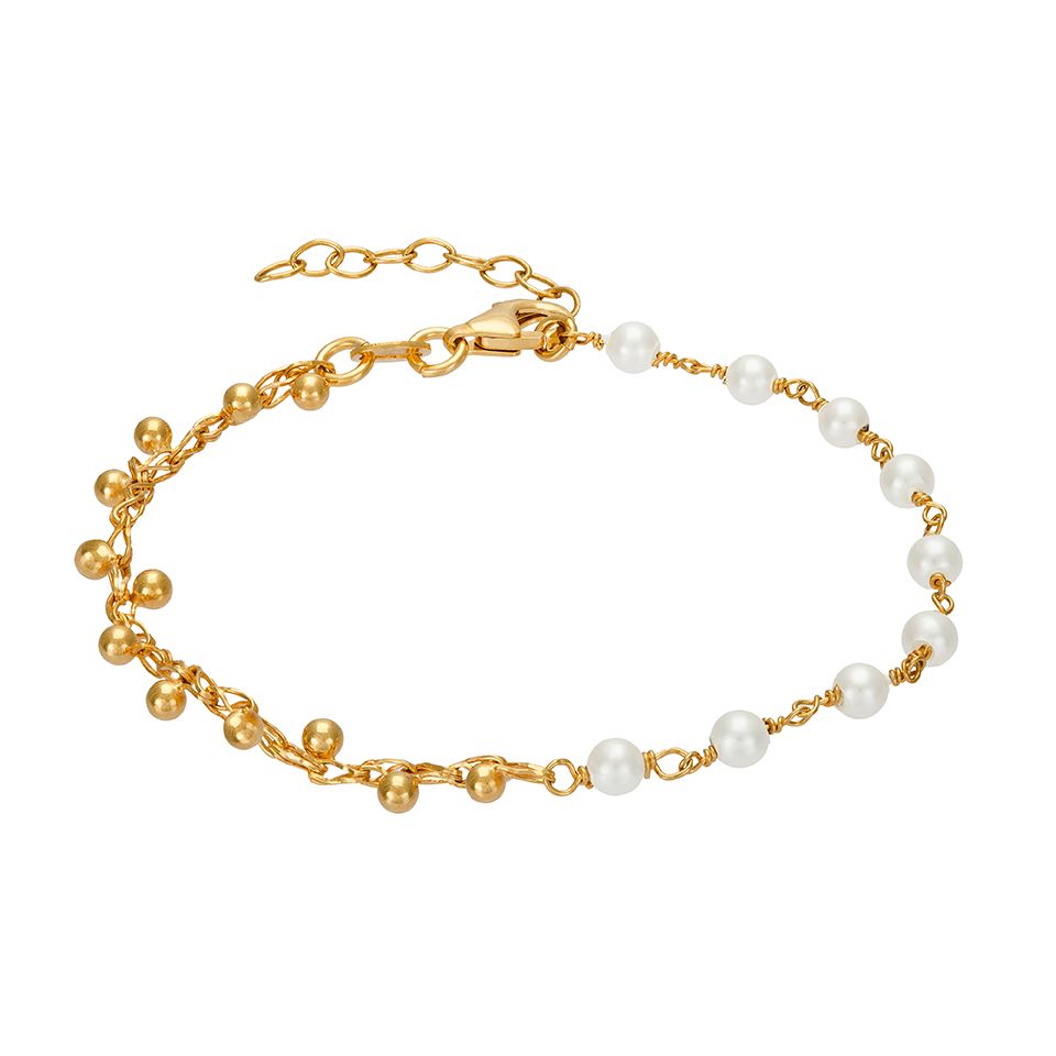 Armband  i &auml;kta silver