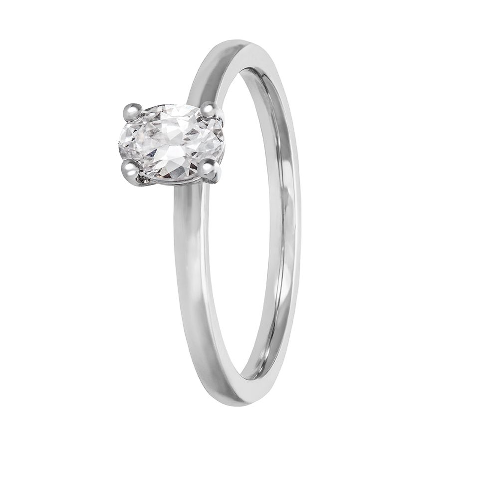Diamantring i 18K guld, 15.0