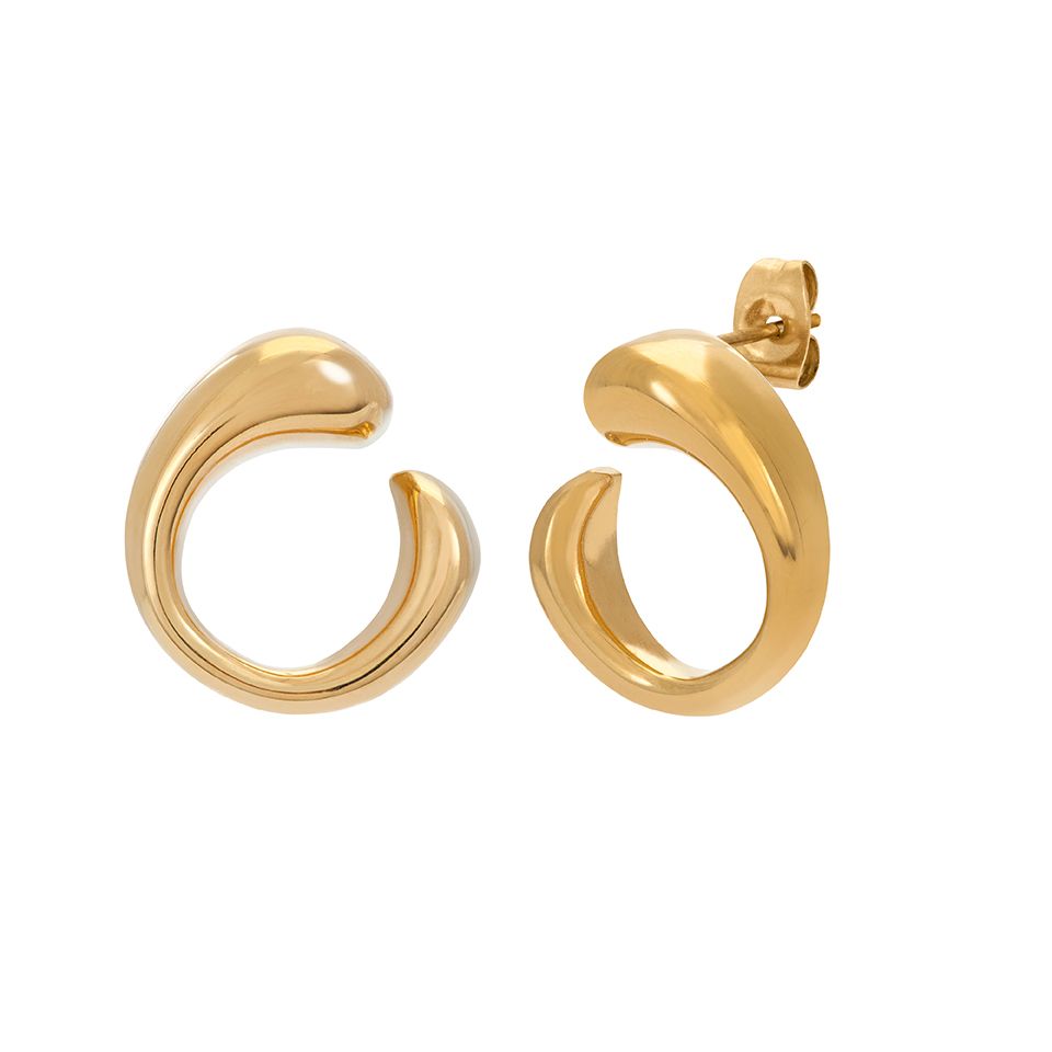 Örhängen i stål Nike