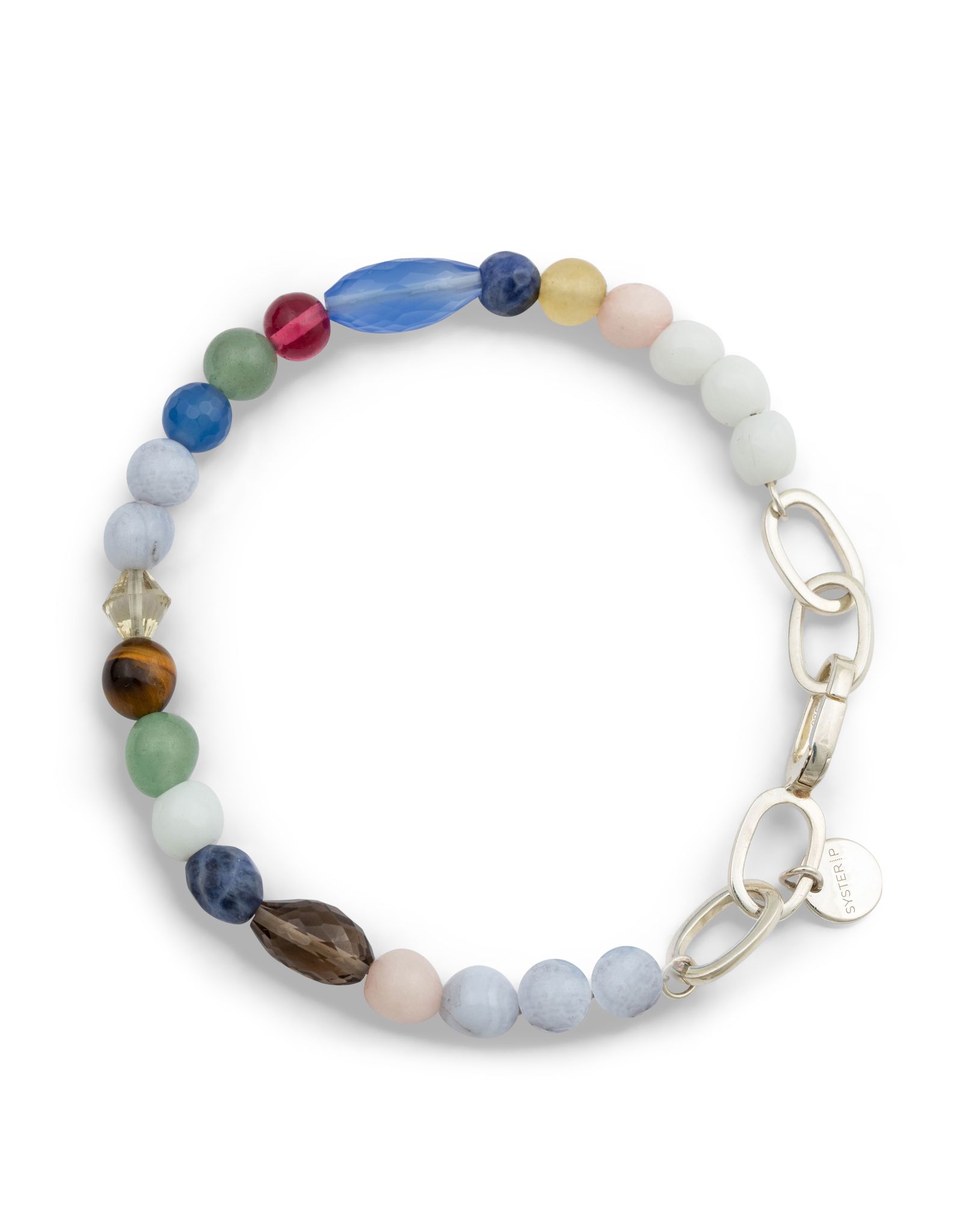 Armband Dreamcatcher i &aring;tervunnet &auml;kta silver