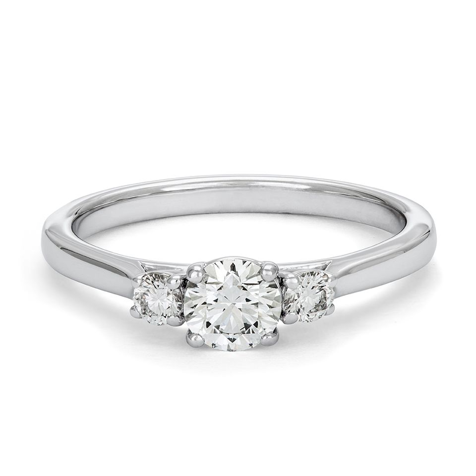 Ring med labbodlade diamanter Maia, 18.5