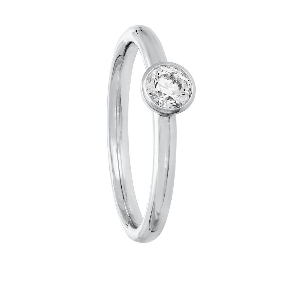 Diamantring i 18K guld, 16.0