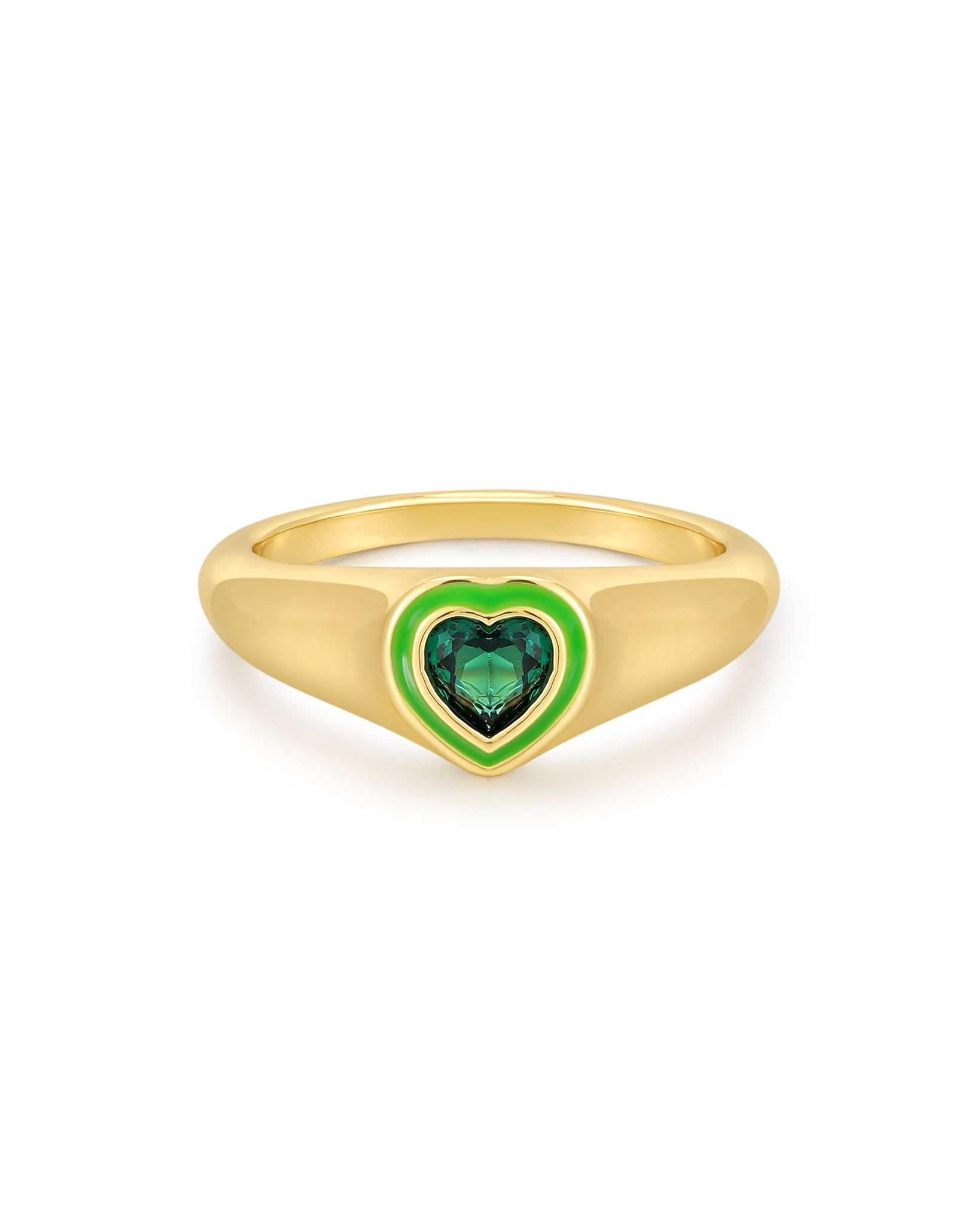 Ring Heart Signet, 16.5