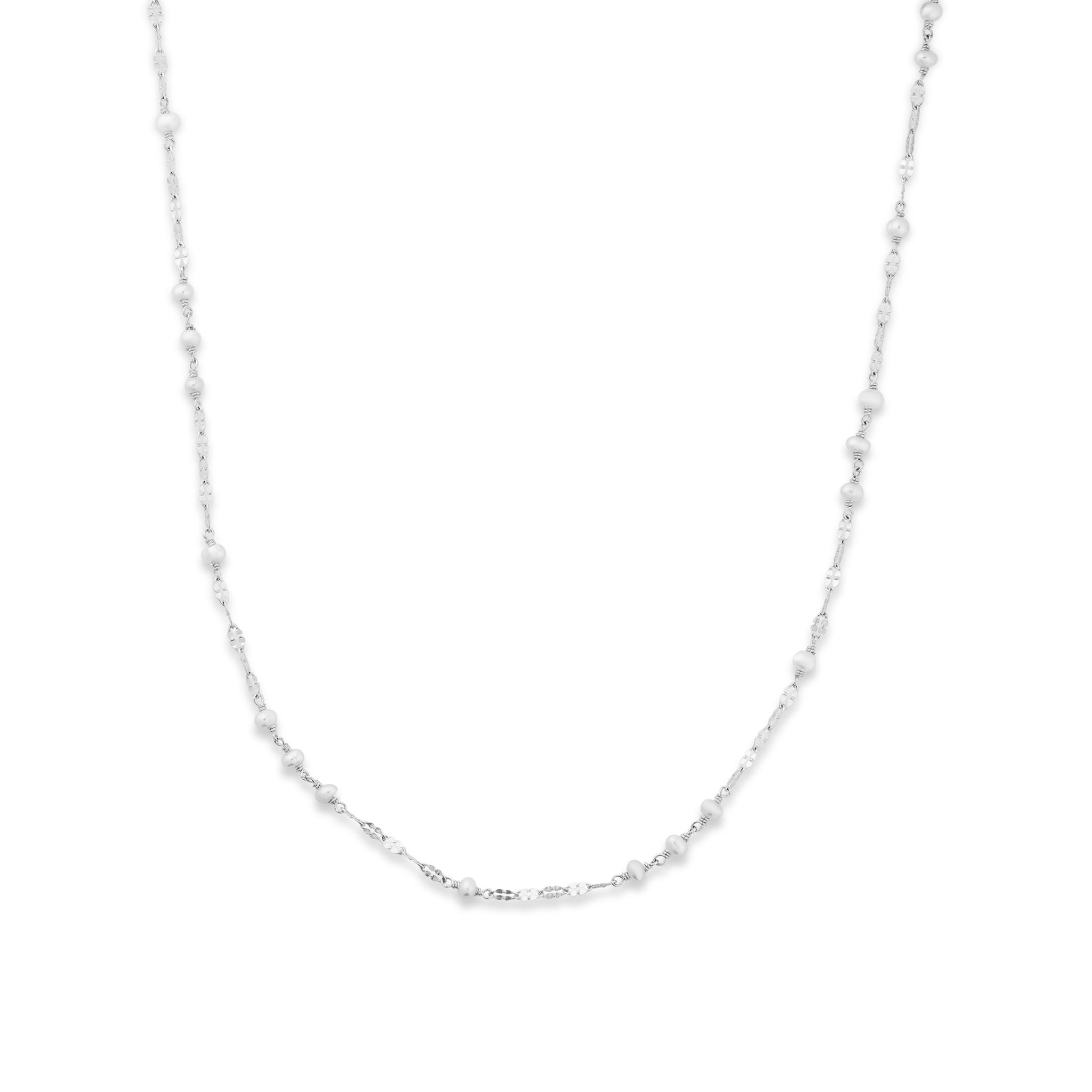 Halsband i återvunnet äkta silver