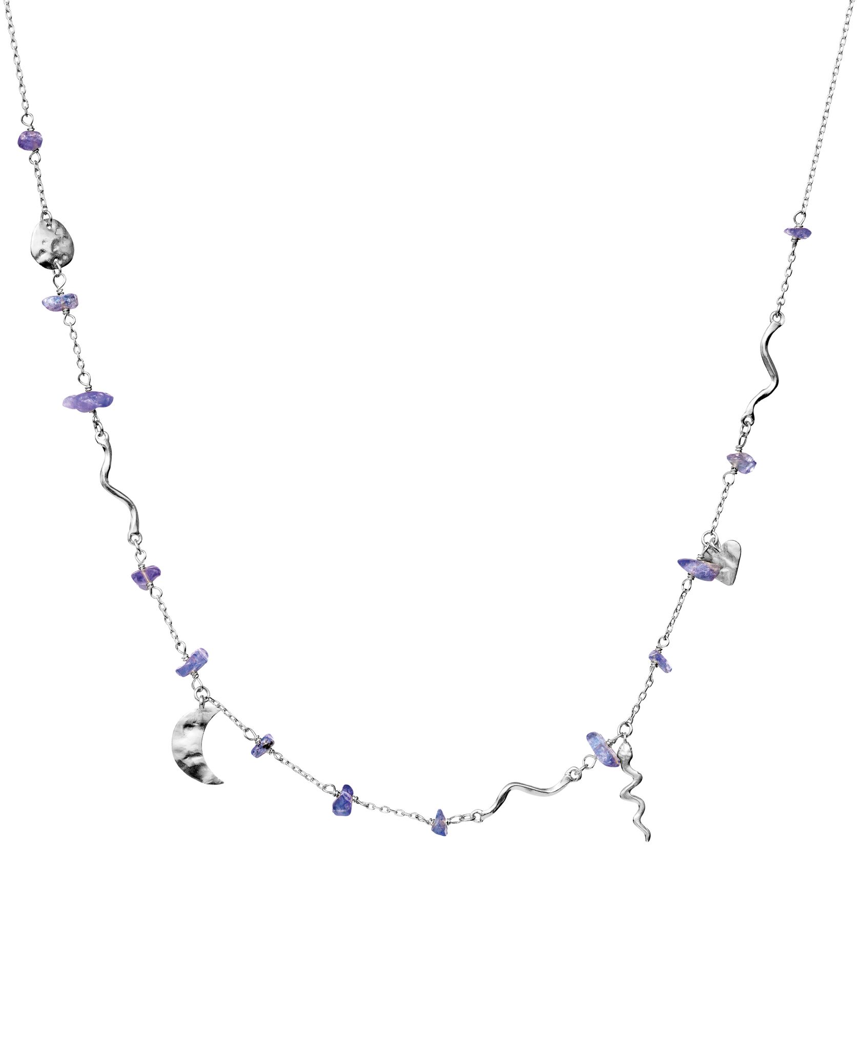 Halsband Yolanda i &auml;kta silver