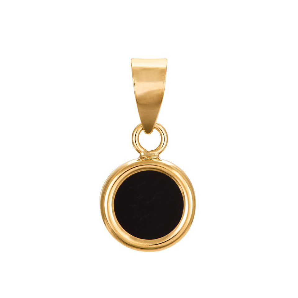 Onyx hängsmycke i 18K guld