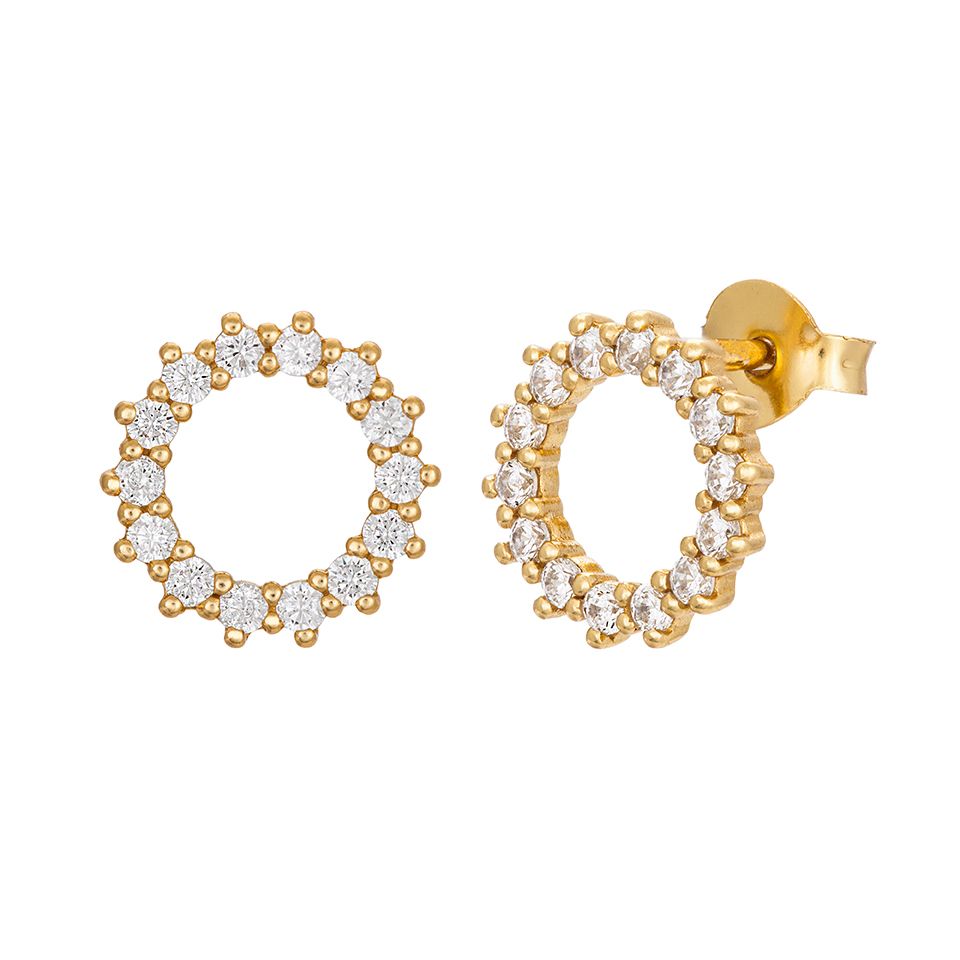 Örhängen i äkta silver med kubisk zirkonia