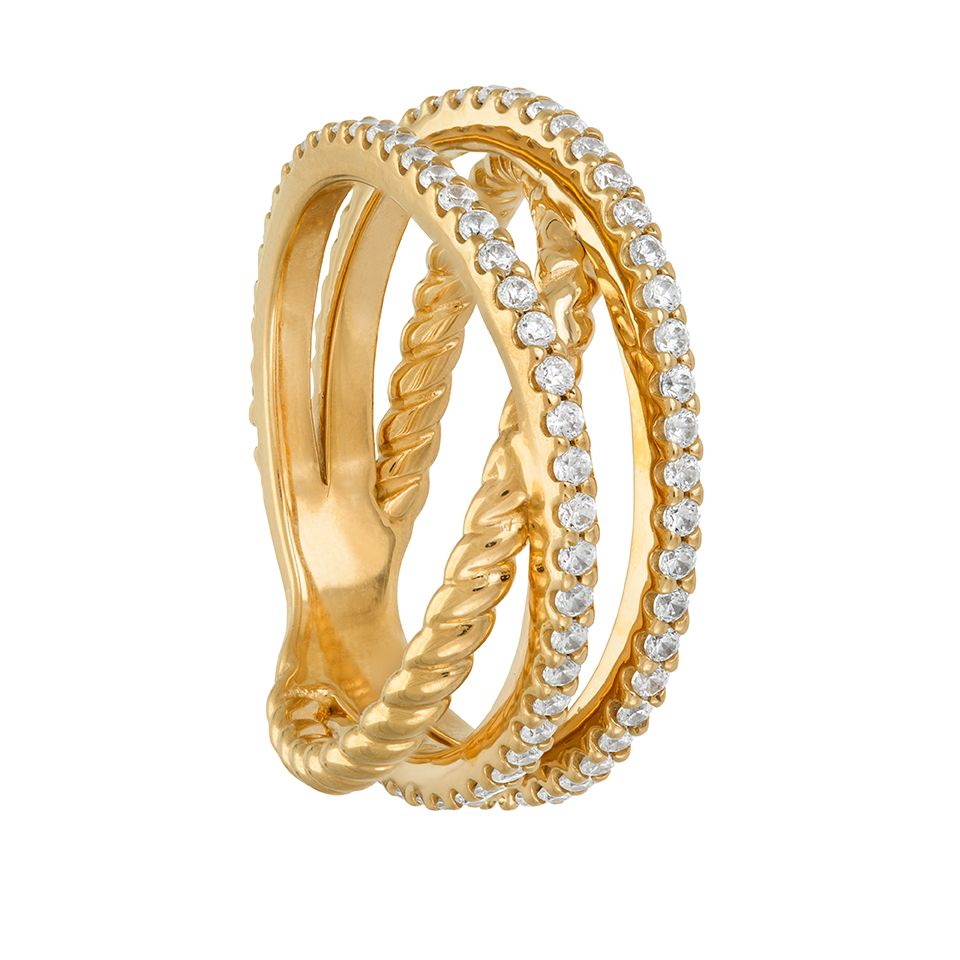 Ring i äkta silver med kubisk zirkonia, 18.0 21628