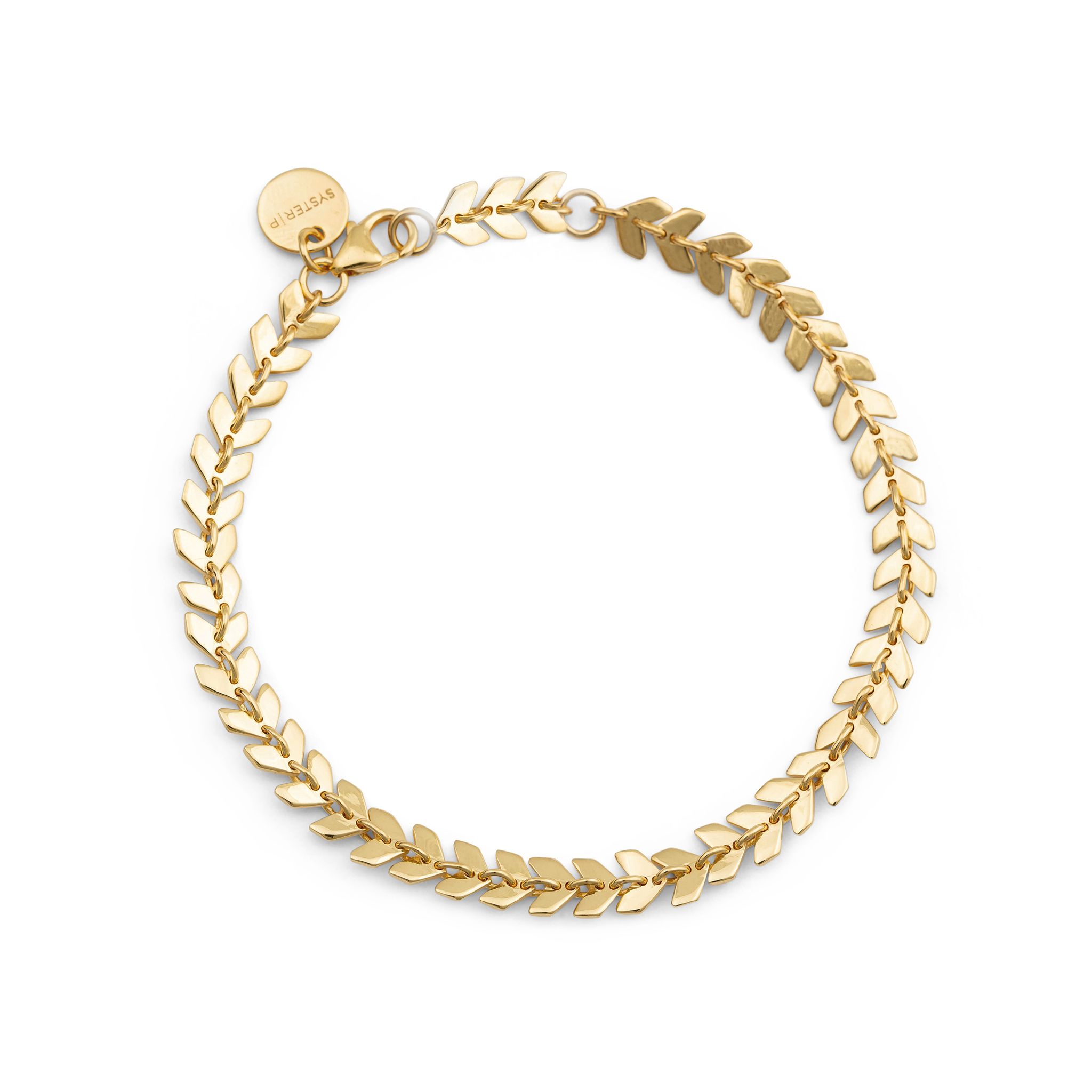 Armband Layers Olivia i &auml;kta silver