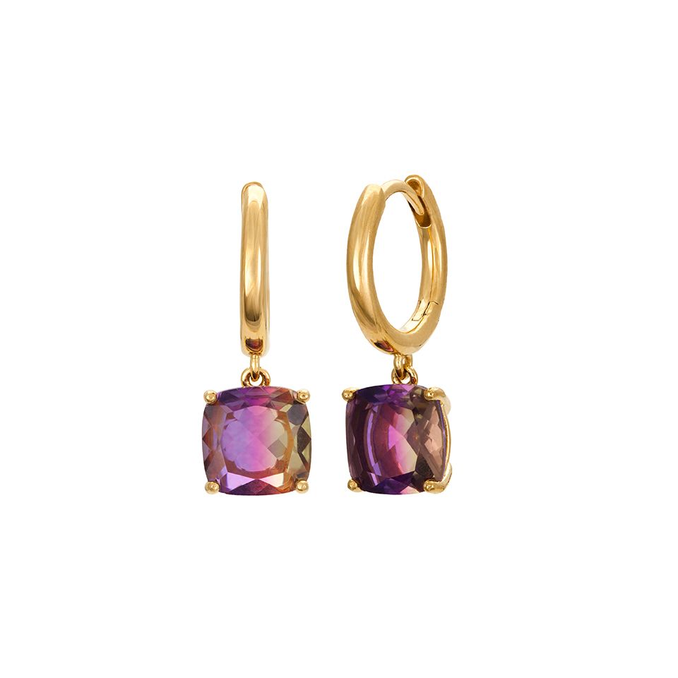 Örhängen i äkta silver med ametrin