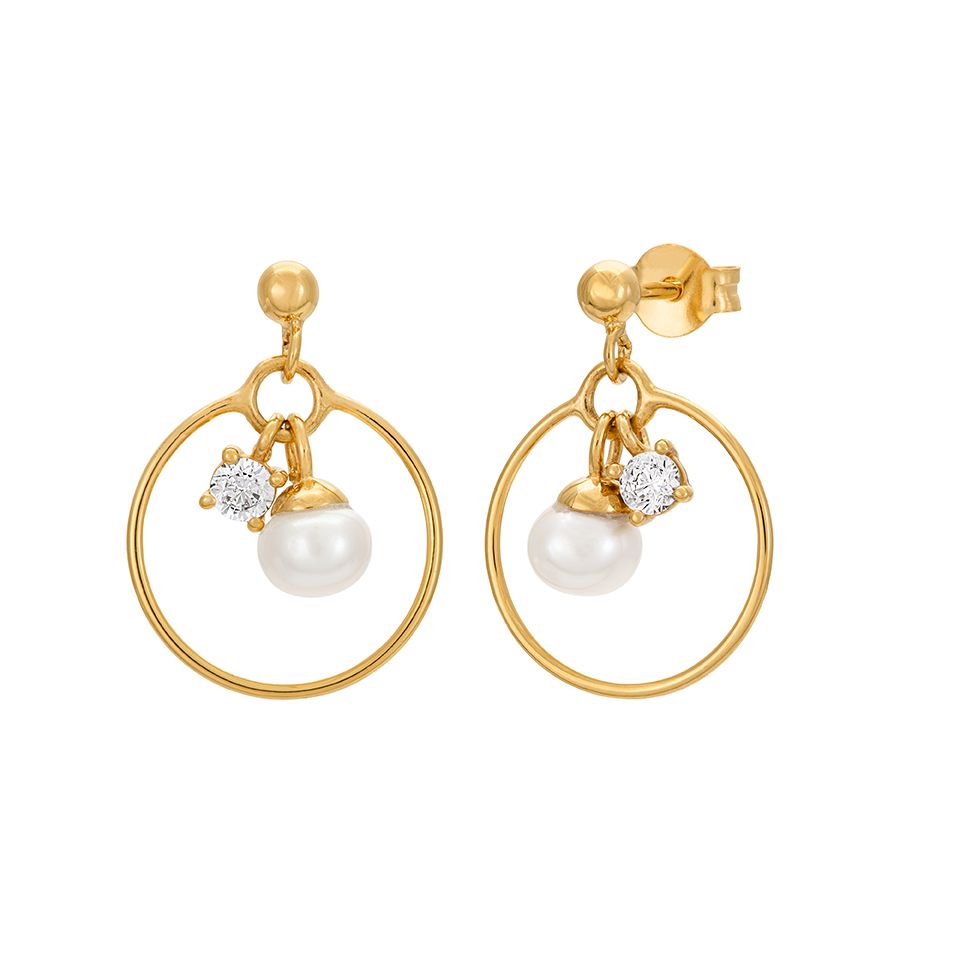 Örhängen i äkta silver med sötvattenspärla 22212