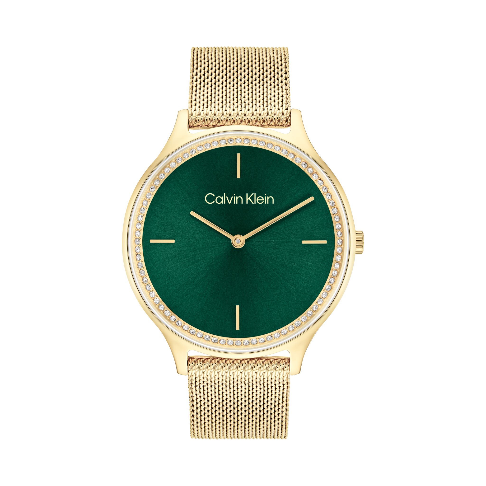 Stålklocka med kristaller 22255