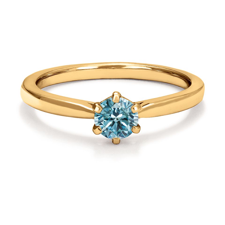 Ring med labbodlad diamant Polaris, 17.0