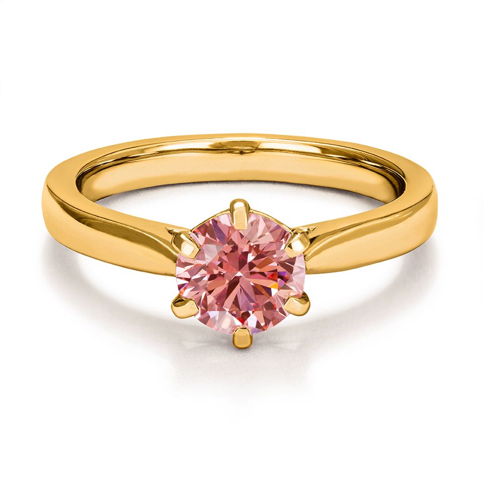 Ring med labbodlad diamant Polaris, 18.0