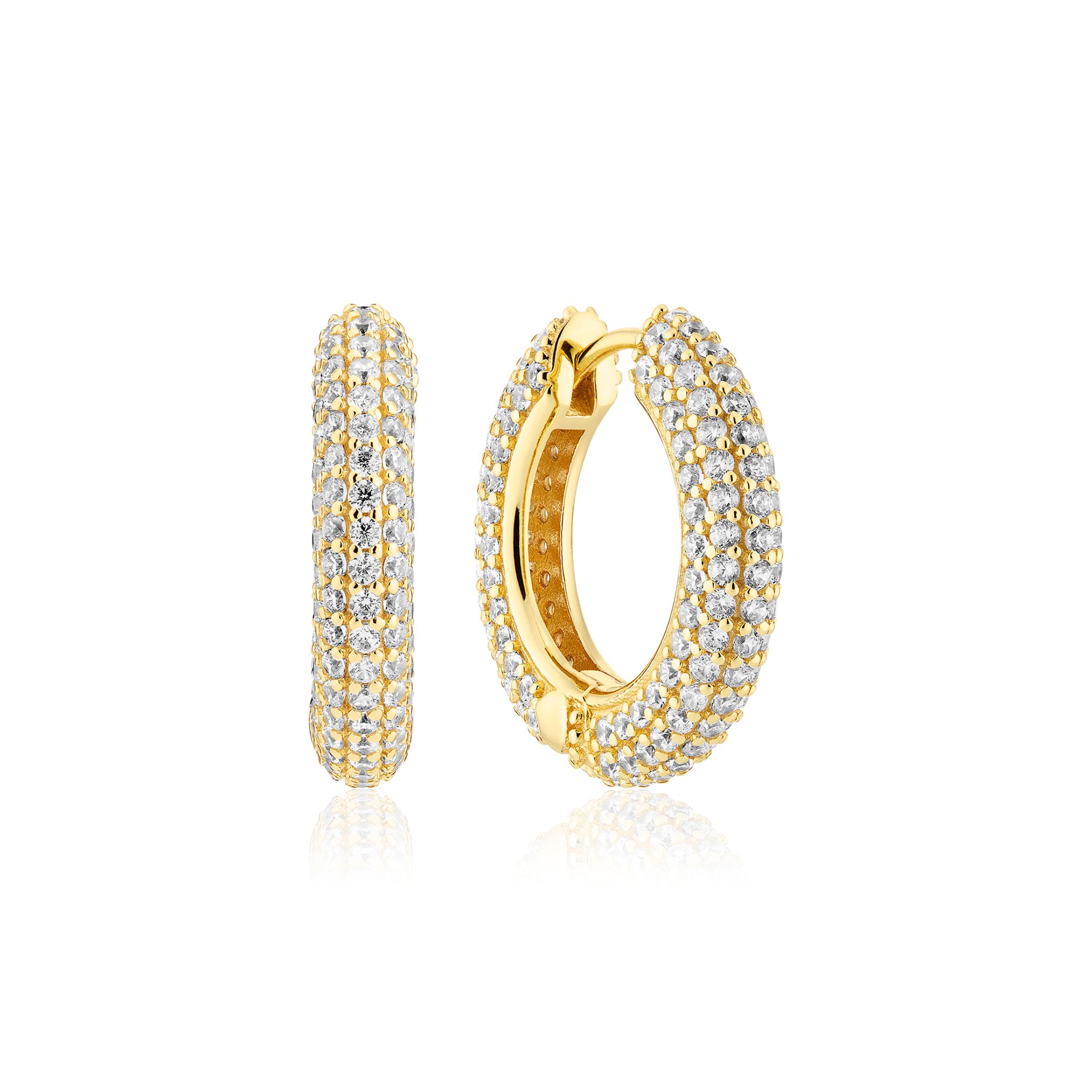 Carrara creoler i äkta silver 22556