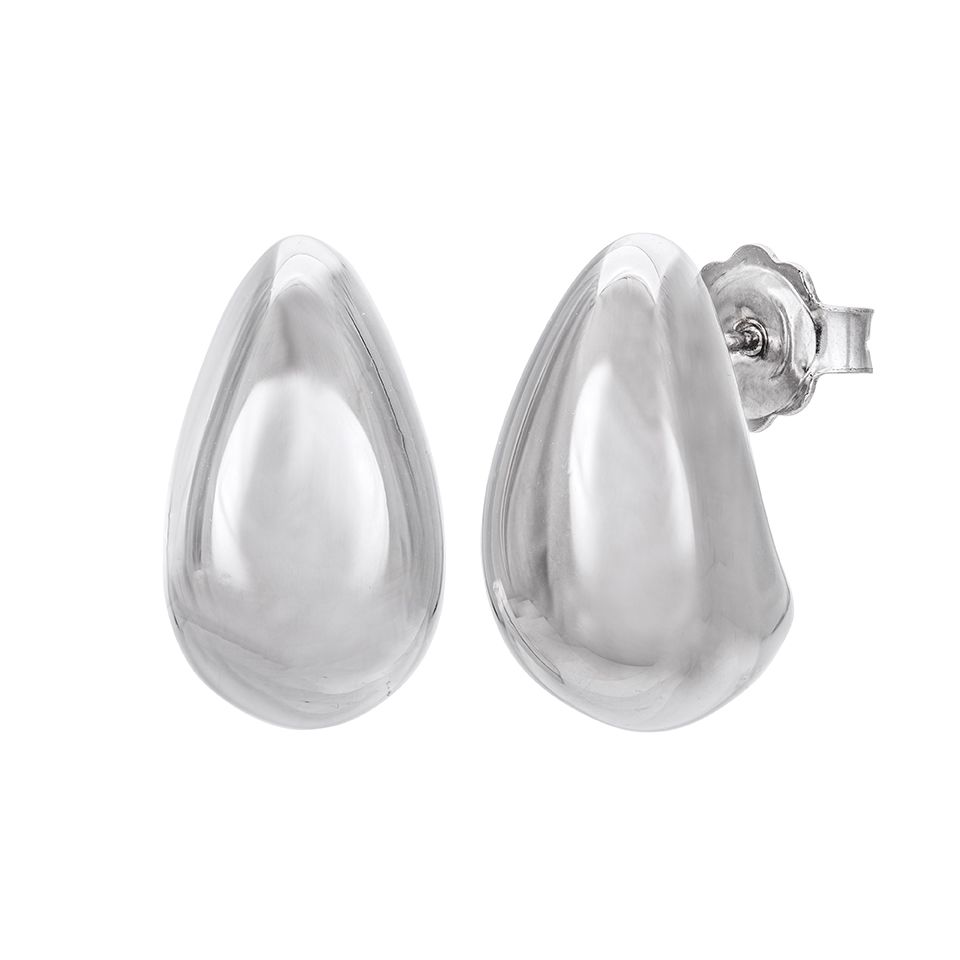 Droppformade örhängen i äkta silver
