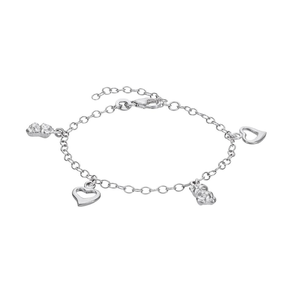 Barnarmband med hj&auml;rtan och nallar