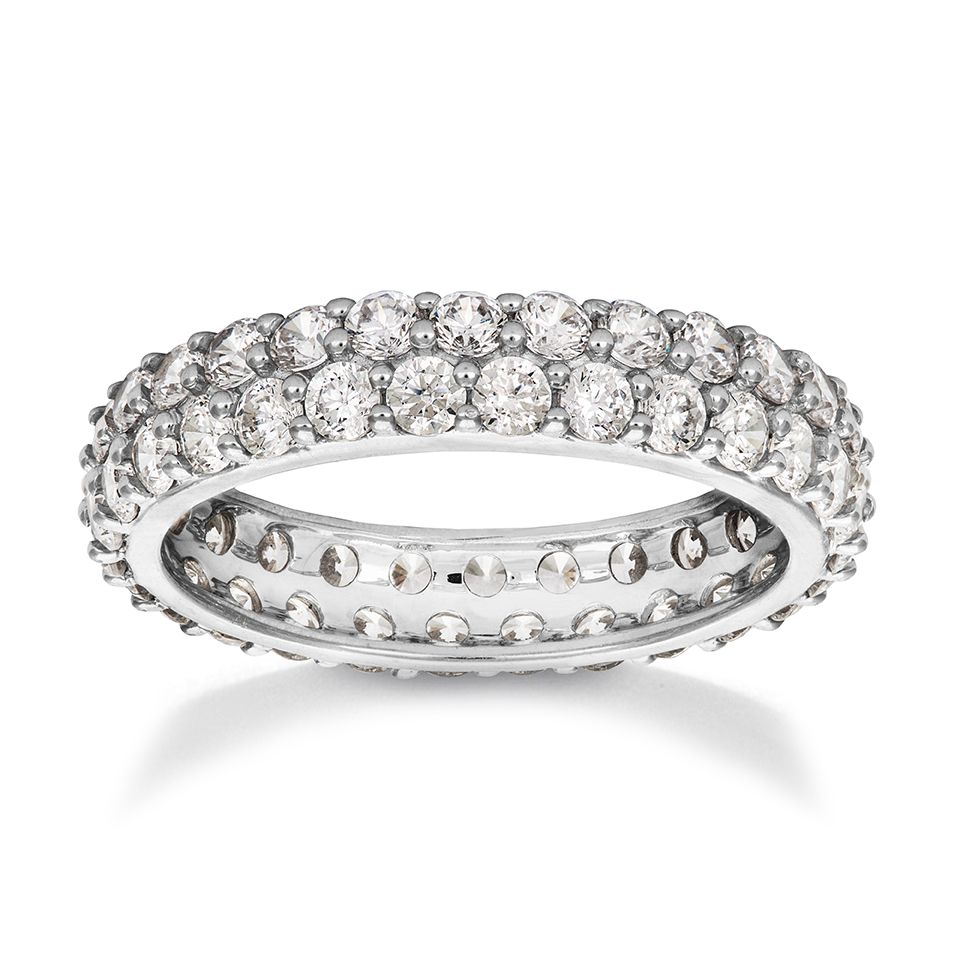 Ring GLORIA i &auml;kta silver med Kubisk Zirkonia, 18.0