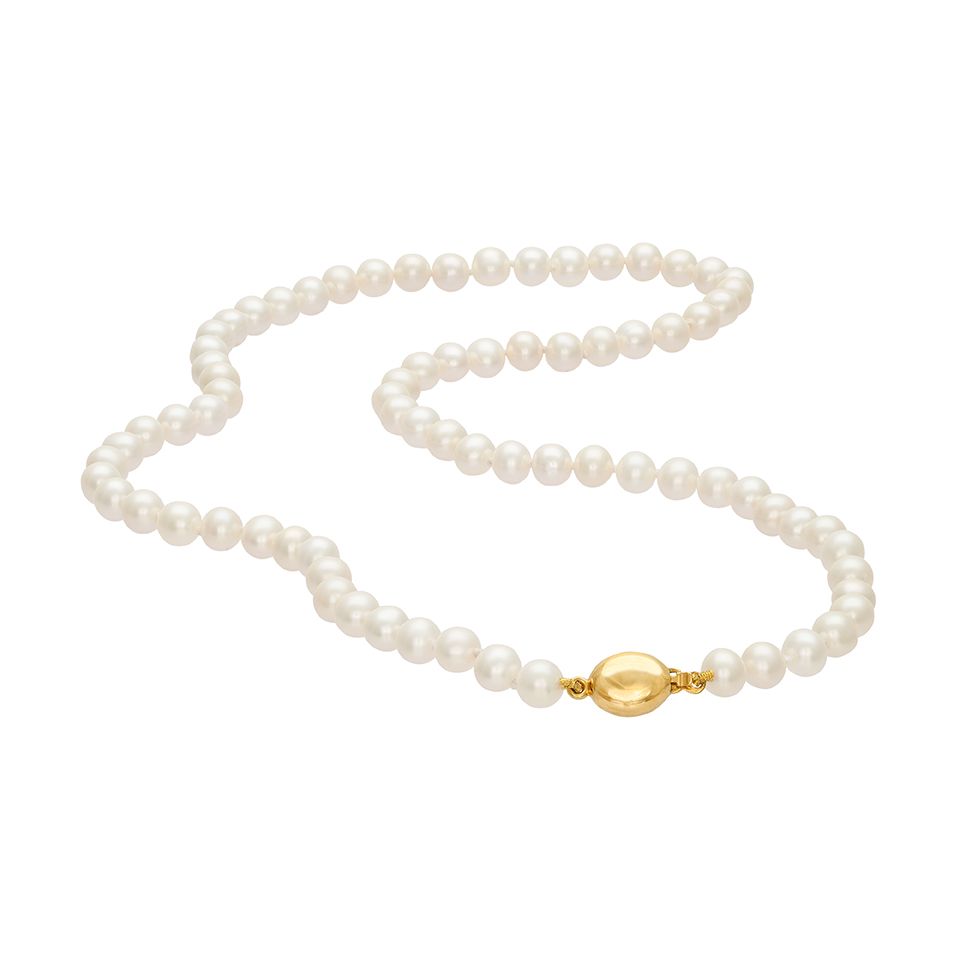 P&auml;rlcollier i 18K guld