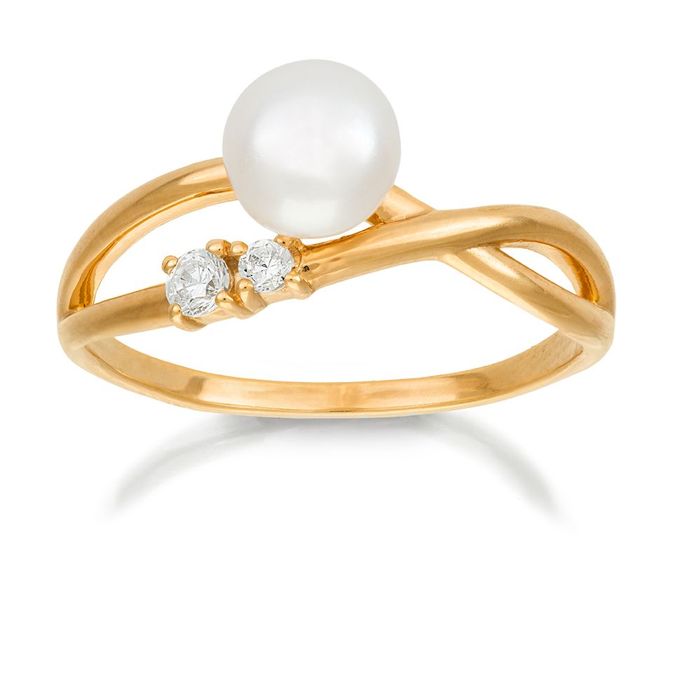 Ring FR&Auml;MLING i &auml;kta silver med odlad s&ouml;tvattensp&auml;rla, 16.0