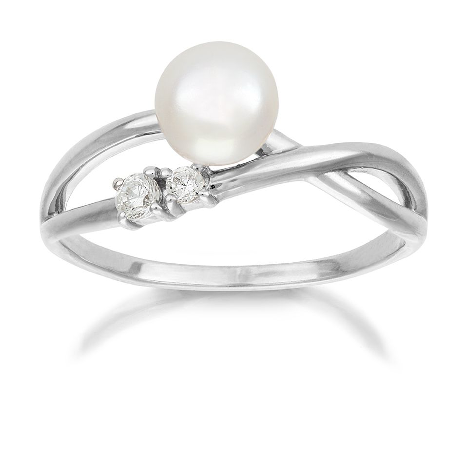 Ring FR&Auml;MLING i &auml;kta silver med odlad s&ouml;tvattensp&auml;rla, 16.0