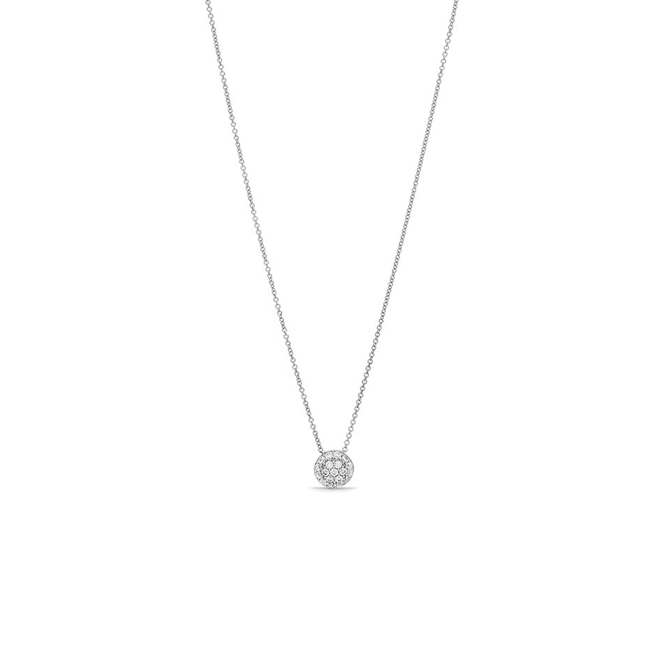 Halsband GLORIA i &auml;kta silver med Kubisk Zirkonia