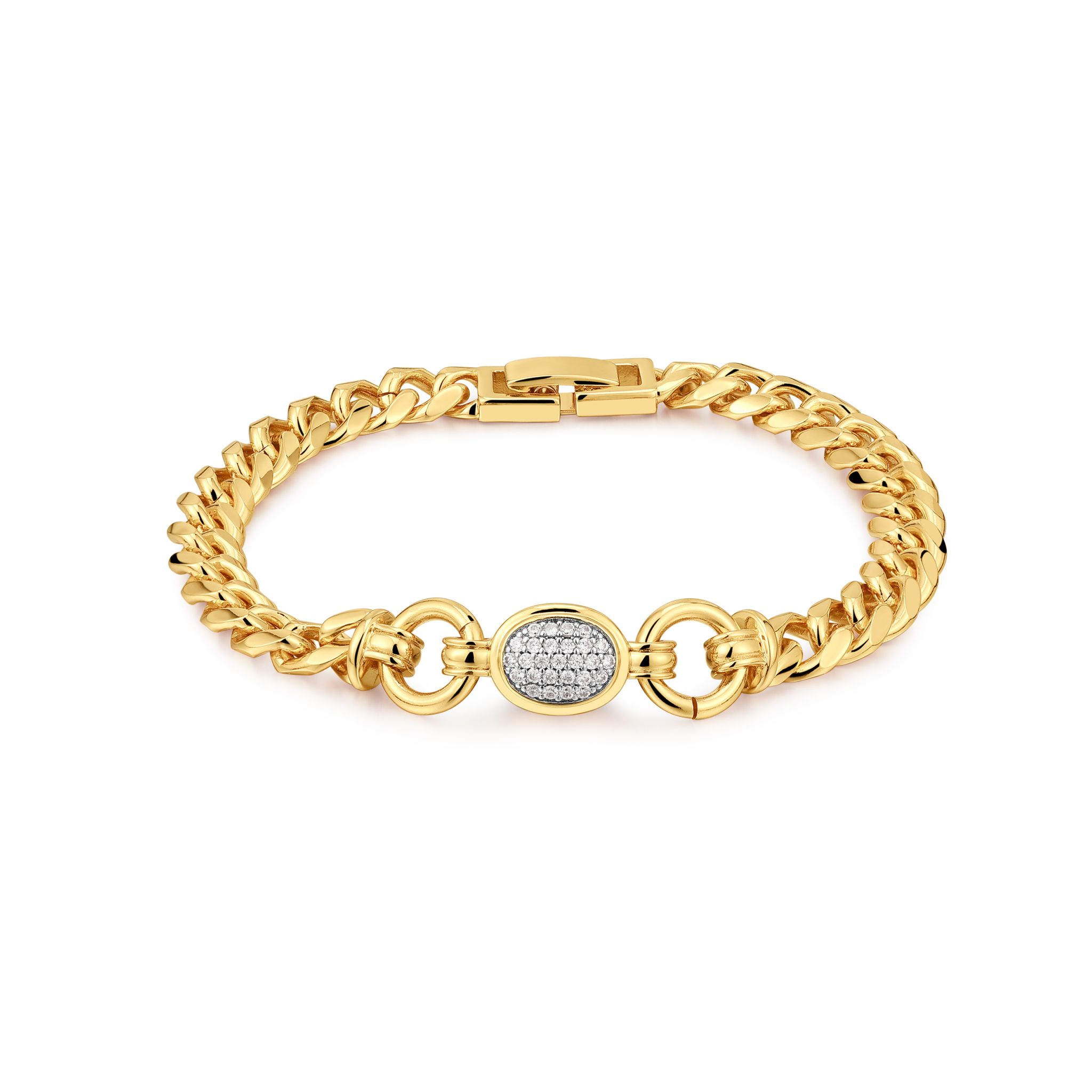 Armband Pave Oval