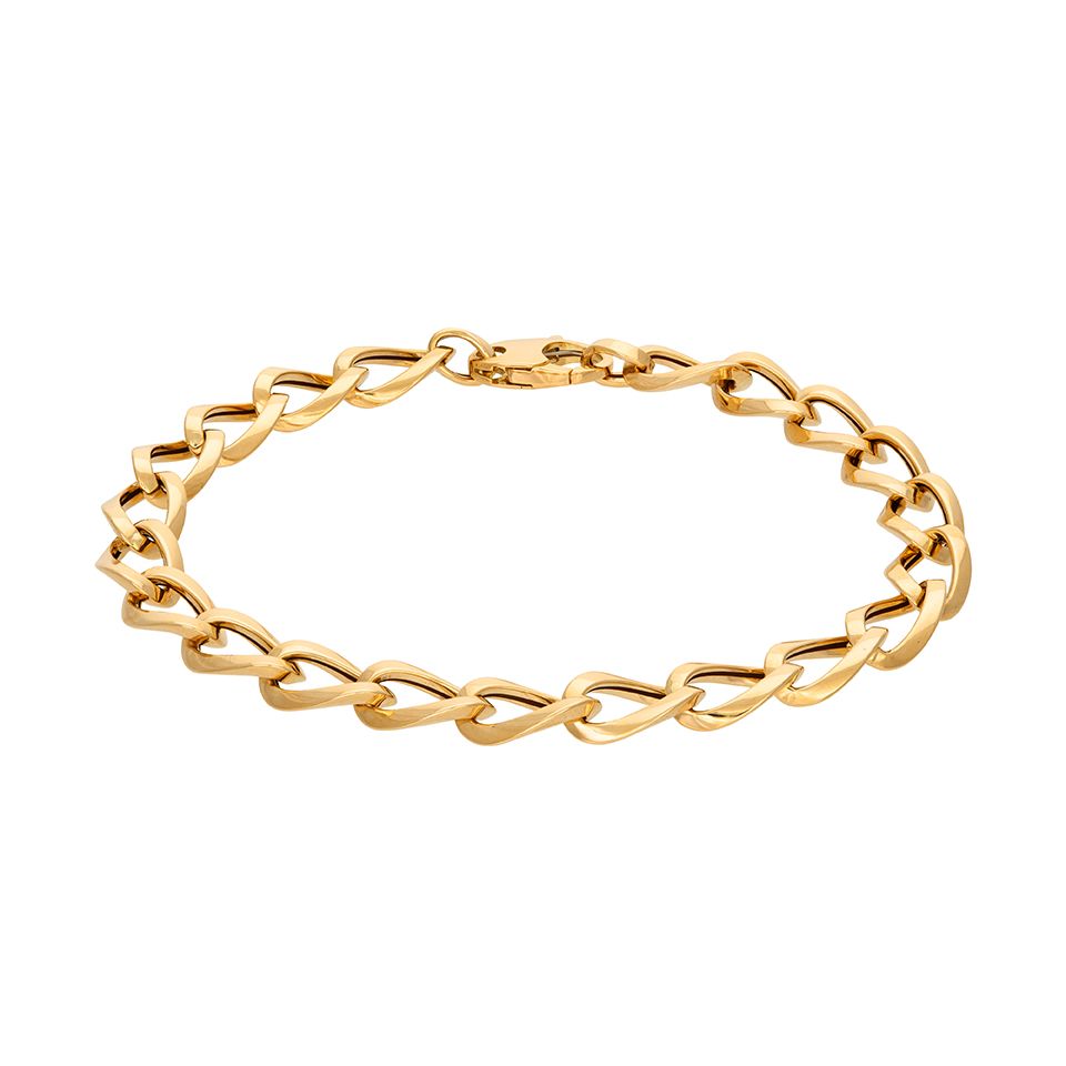 Armband i 18K guld, 19cm