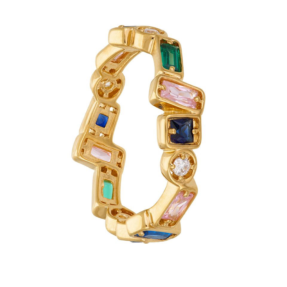 Asymetrisk ring i äkta silver, 17.0