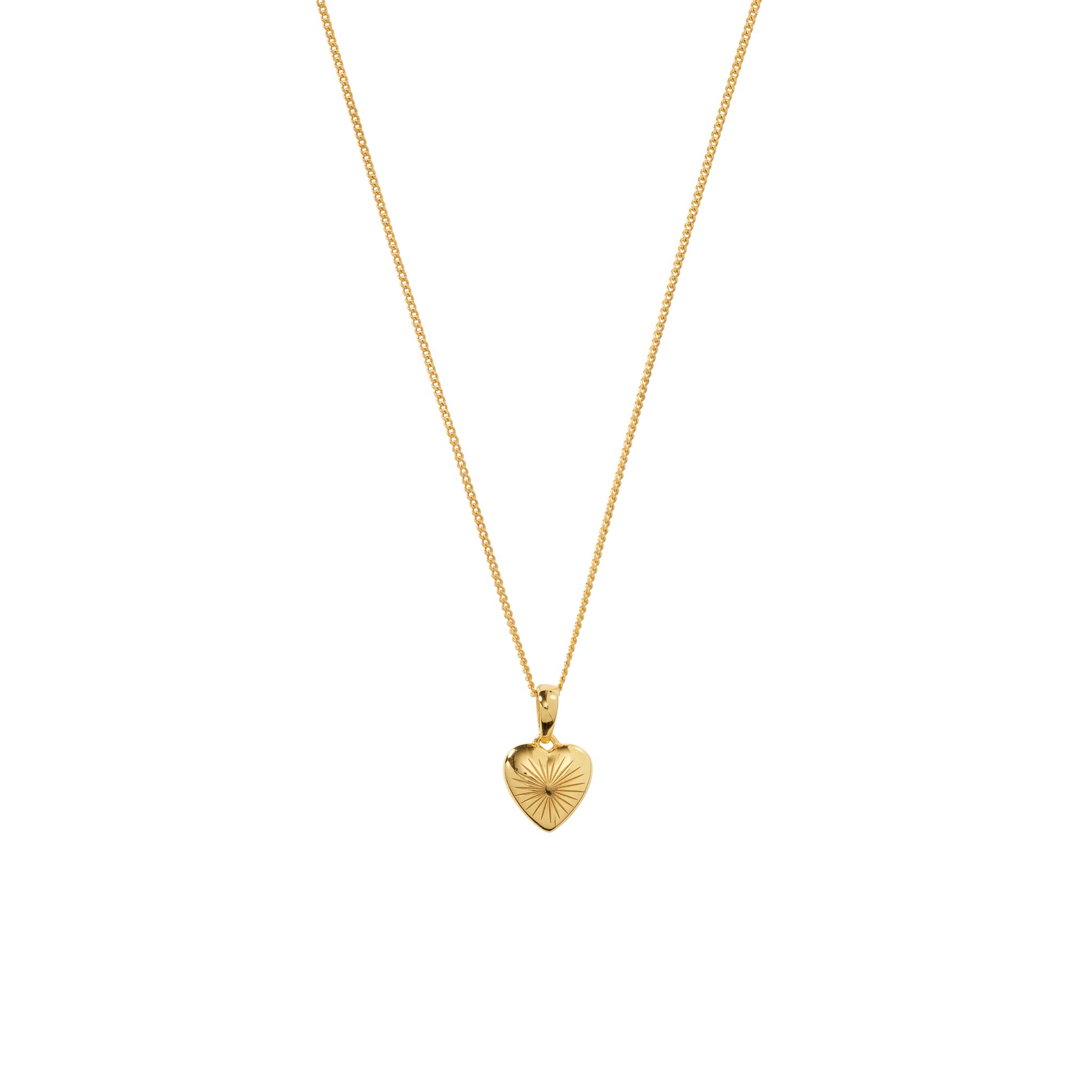 Halsband Sunburst i &auml;kta silver