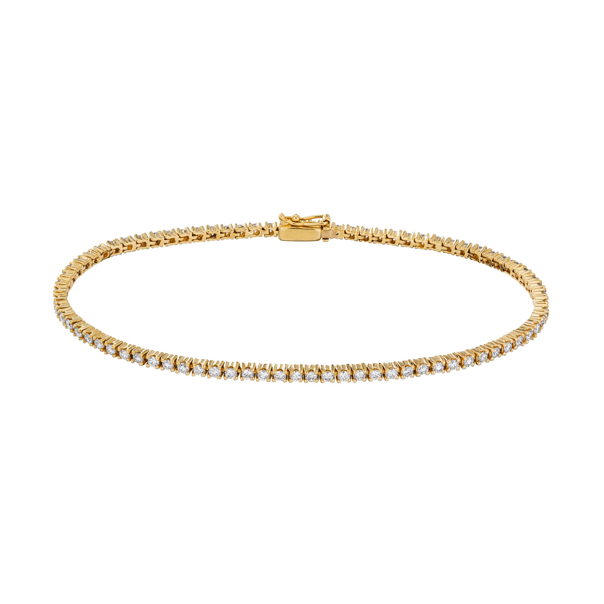 Diamantarmband i 18K guld - Tennis
