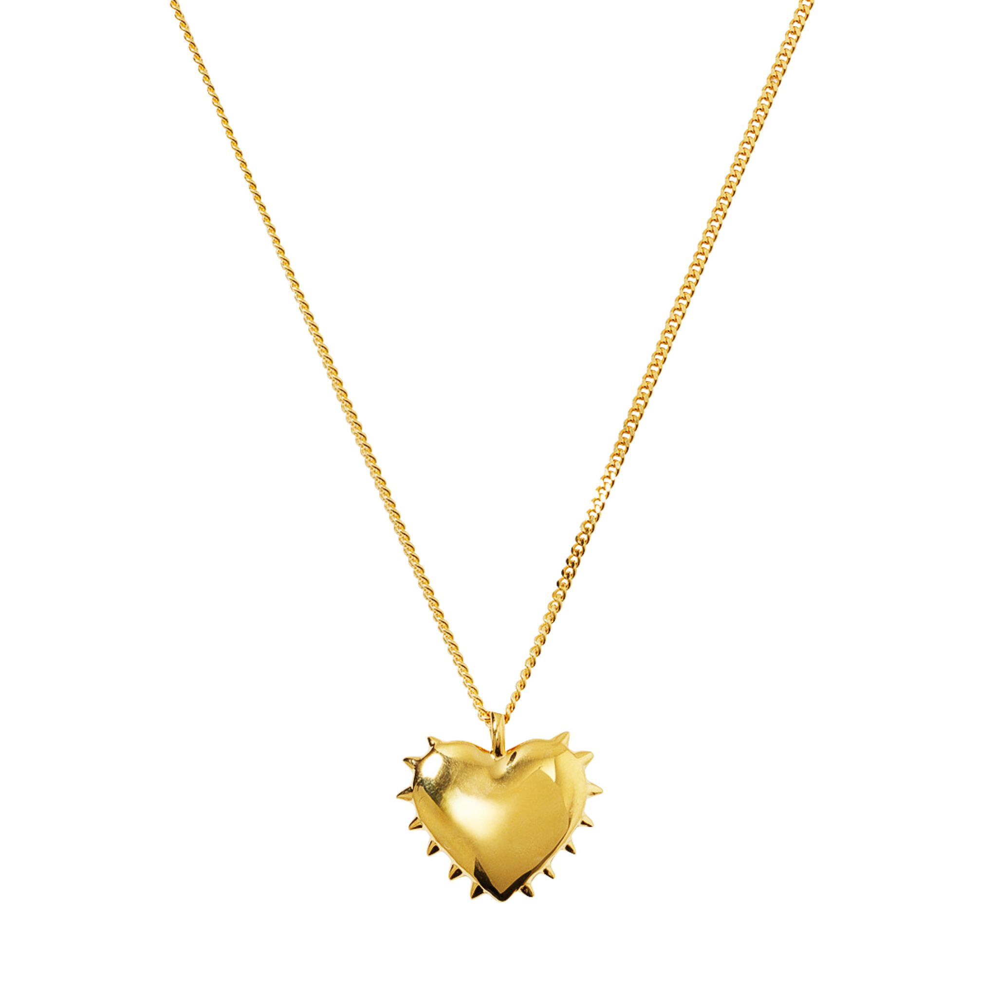 Halsband True Love Spike i &auml;kta silver