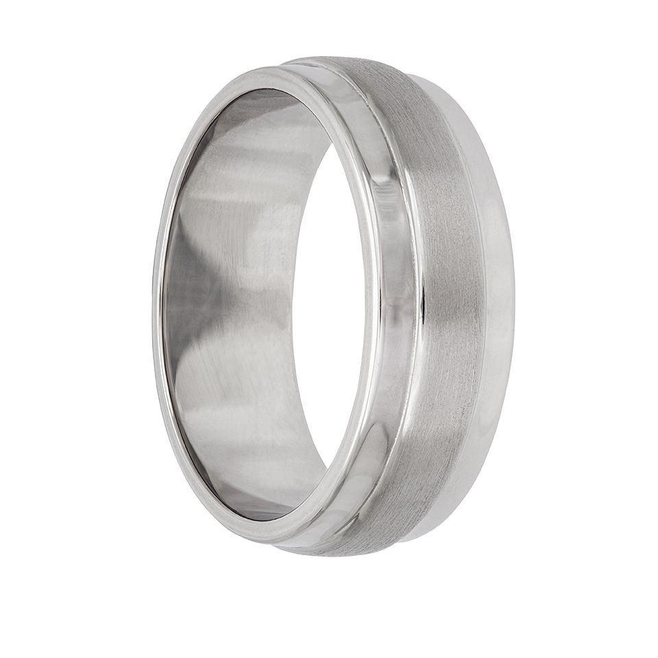 Ring i äkta silver med en bred rand, 20.0