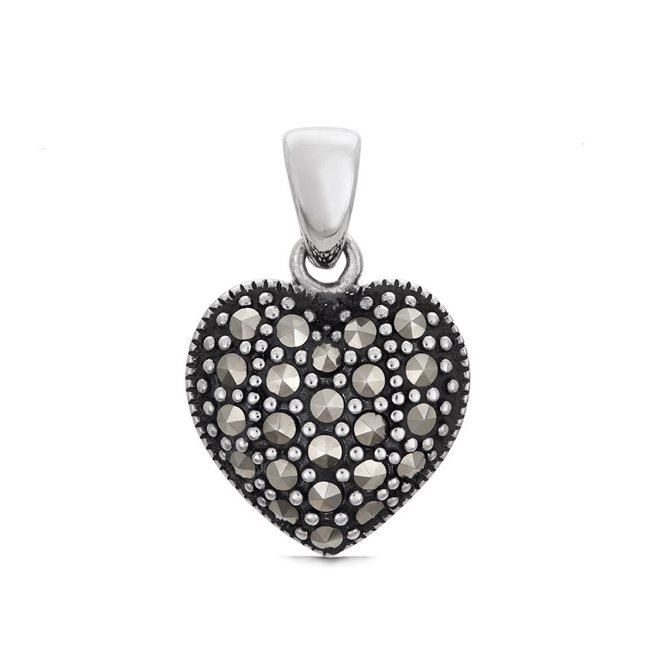 H&auml;ngsmycke HJ&Auml;RTATS HEMLIGHET i &auml;kta silver