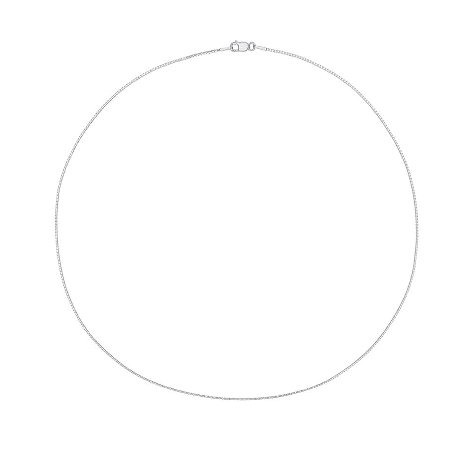 Halsband OMTANKE i &auml;kta silver 50cm