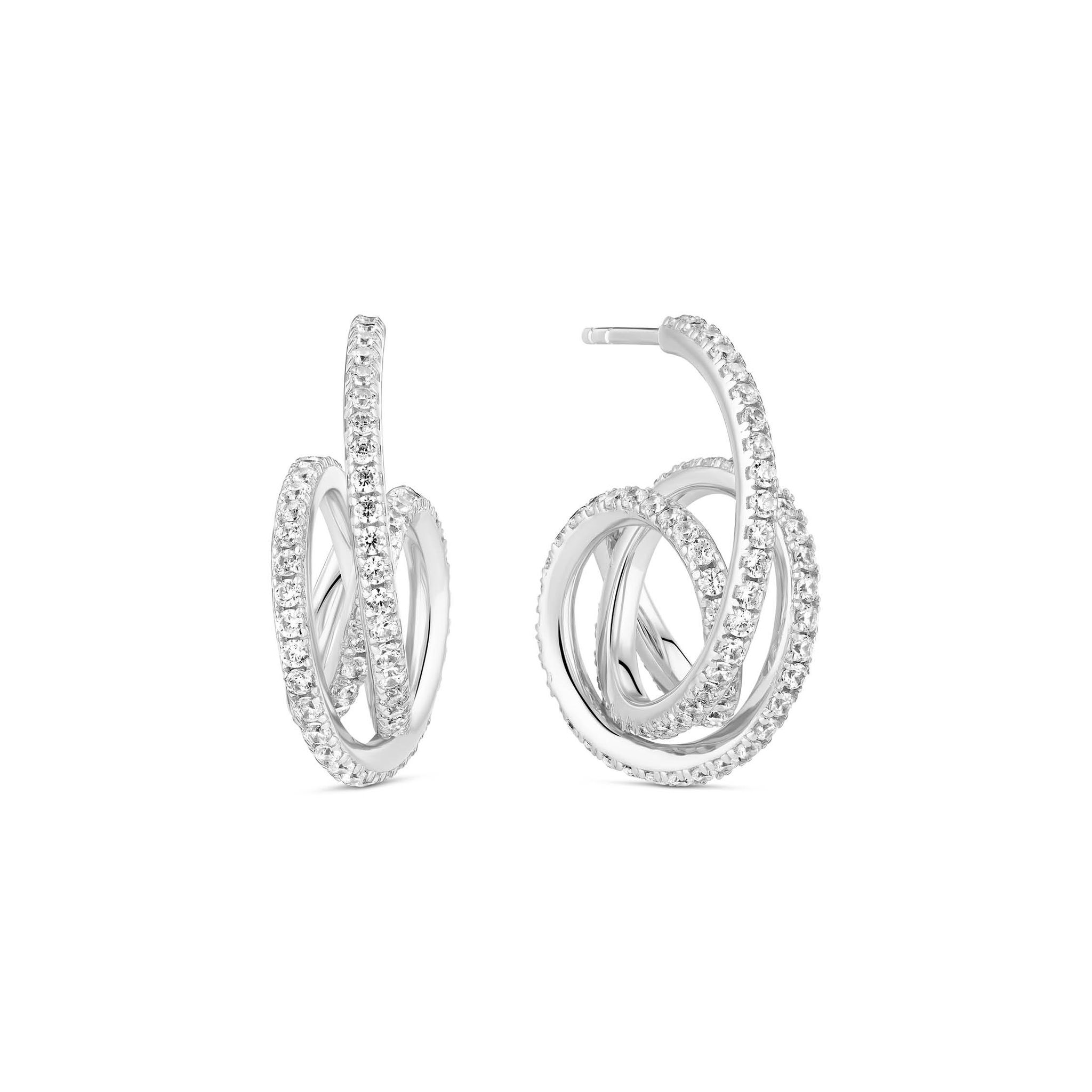 Spirale &ouml;rh&auml;ngen i &auml;kta silver