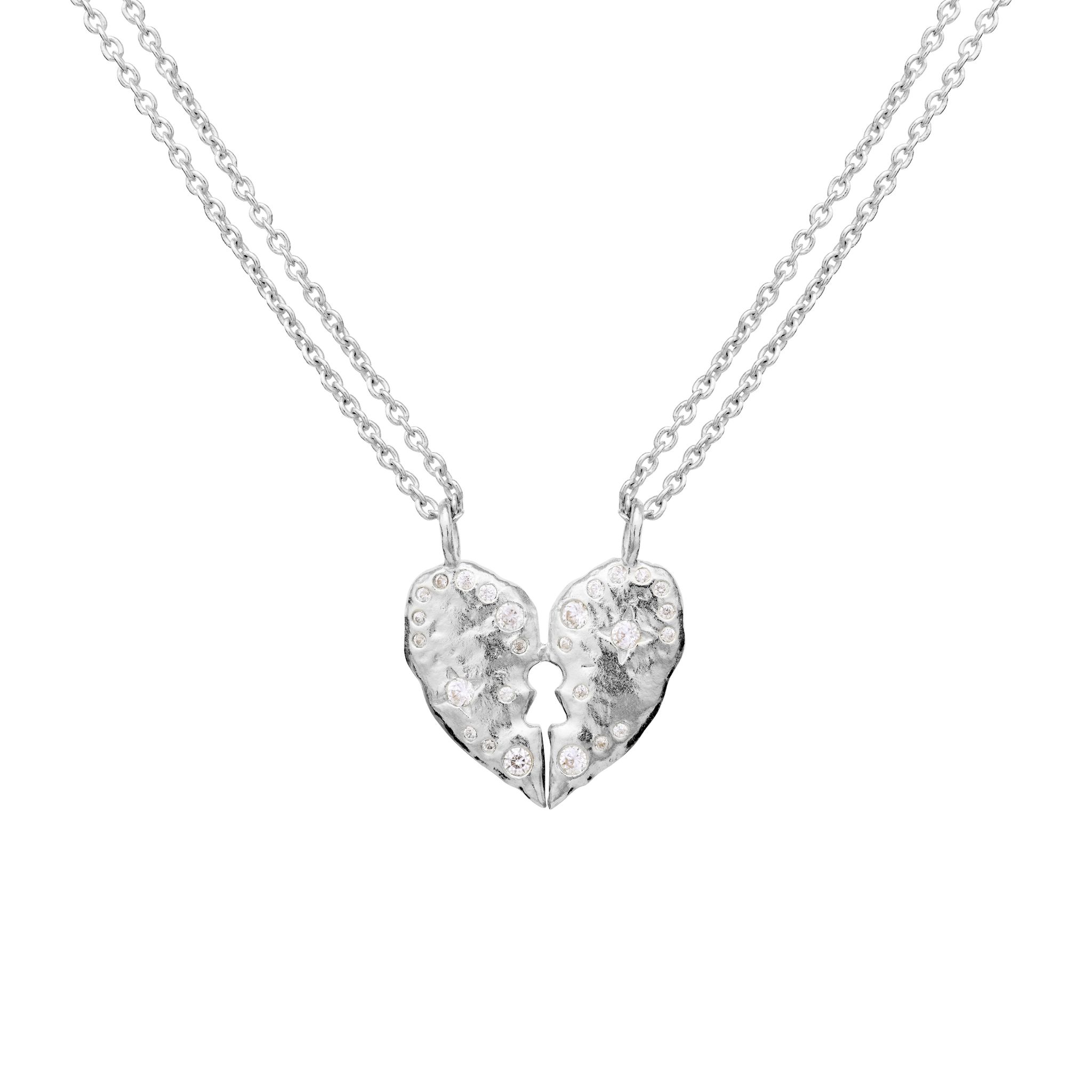 Halsband Keeper i &auml;kta silver