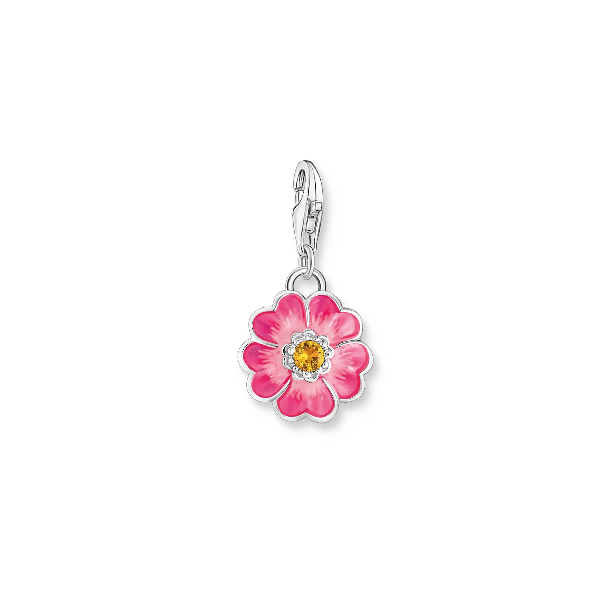 Berlock rosa blomma