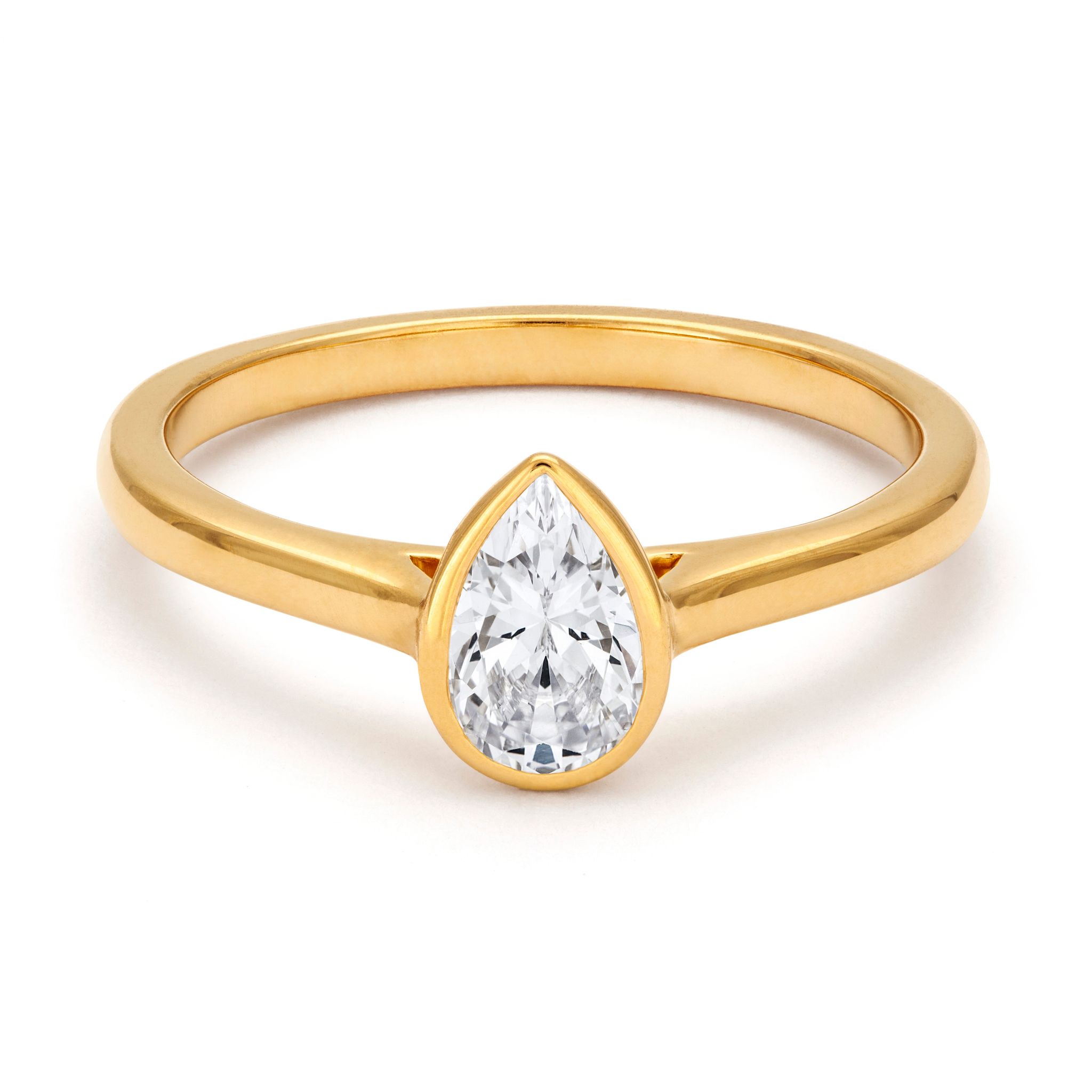 Ring med labbodlad diamant Nova, 18.5