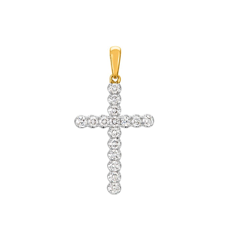 Diamanthänge i 18K guld - Kors