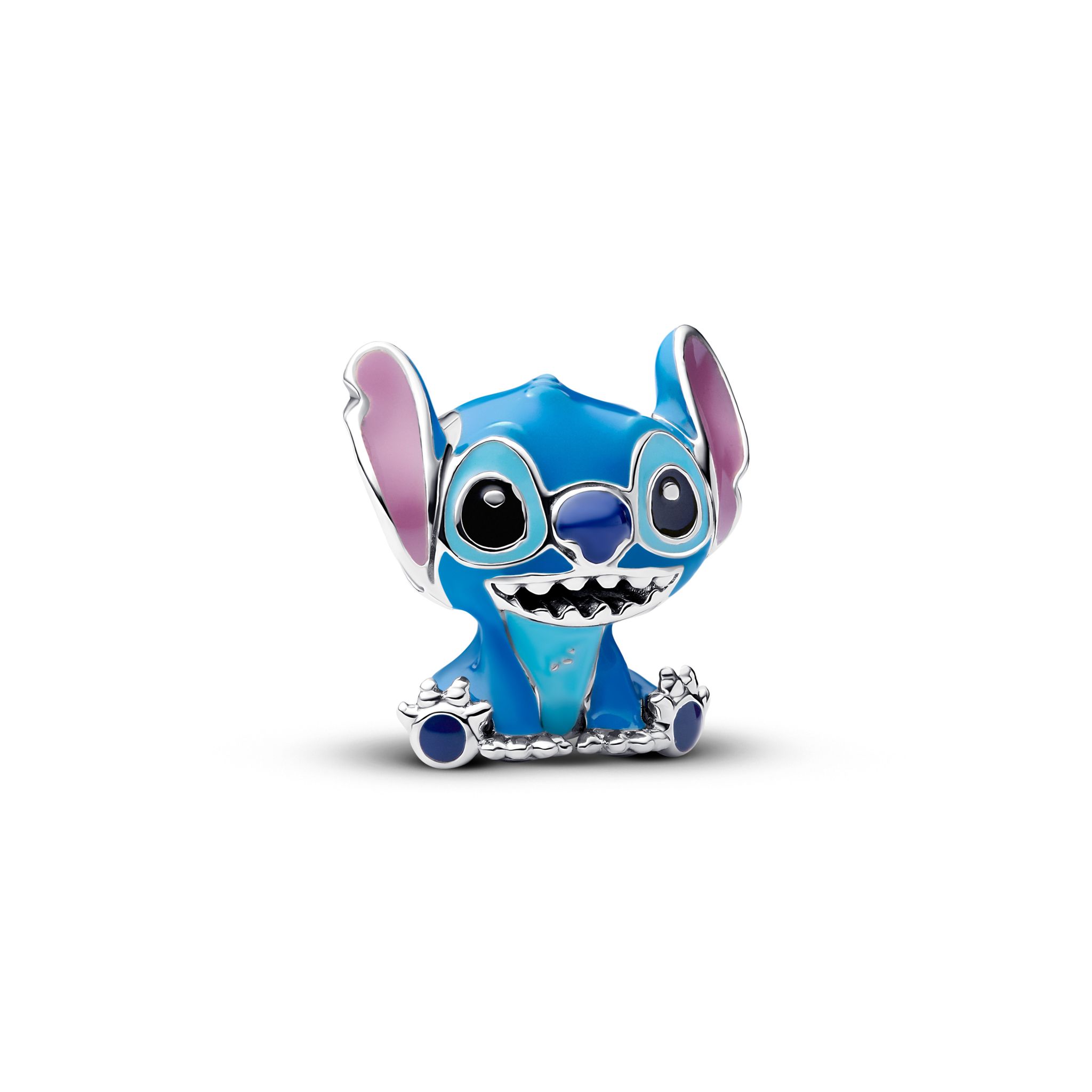 Berlock i &auml;kta silver med Stitch