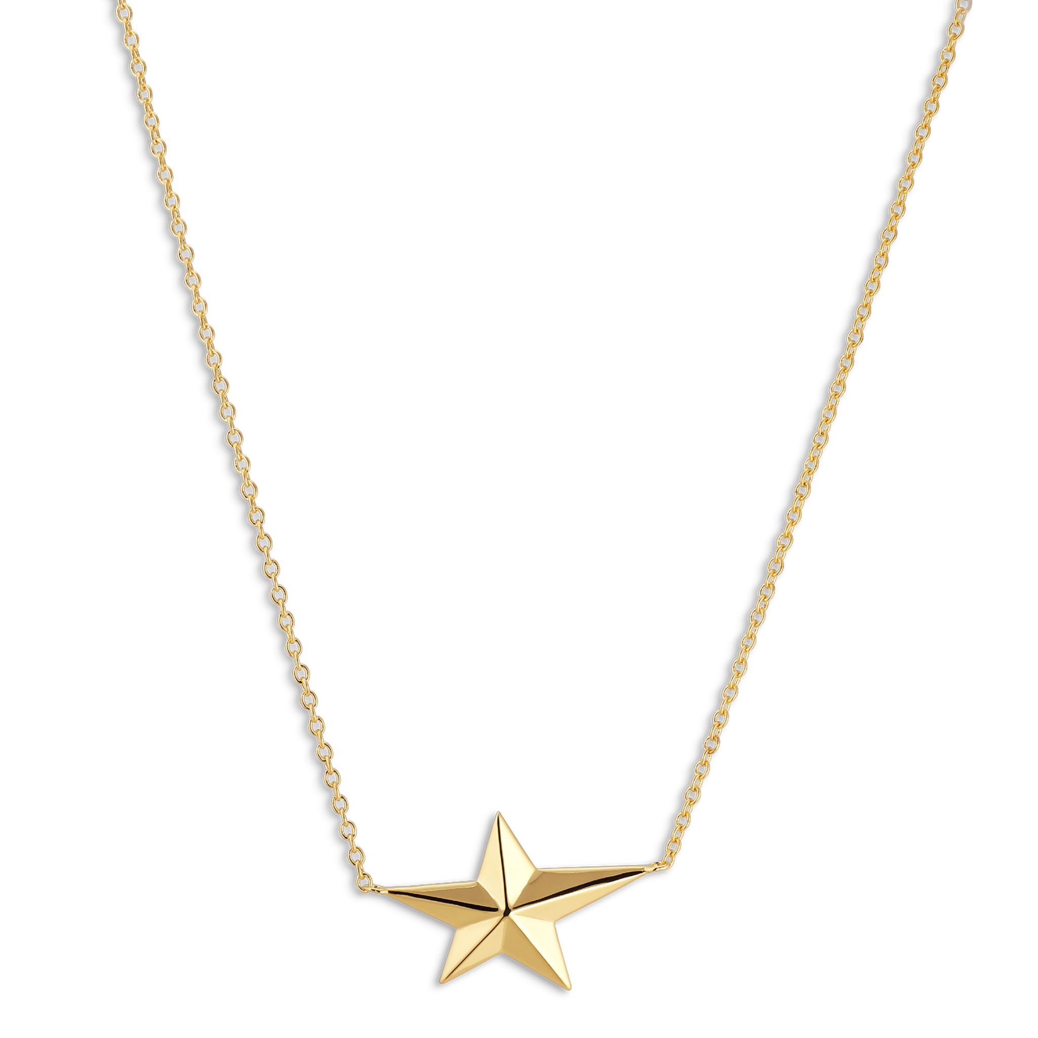 Halsband Night Star i &auml;kta silver