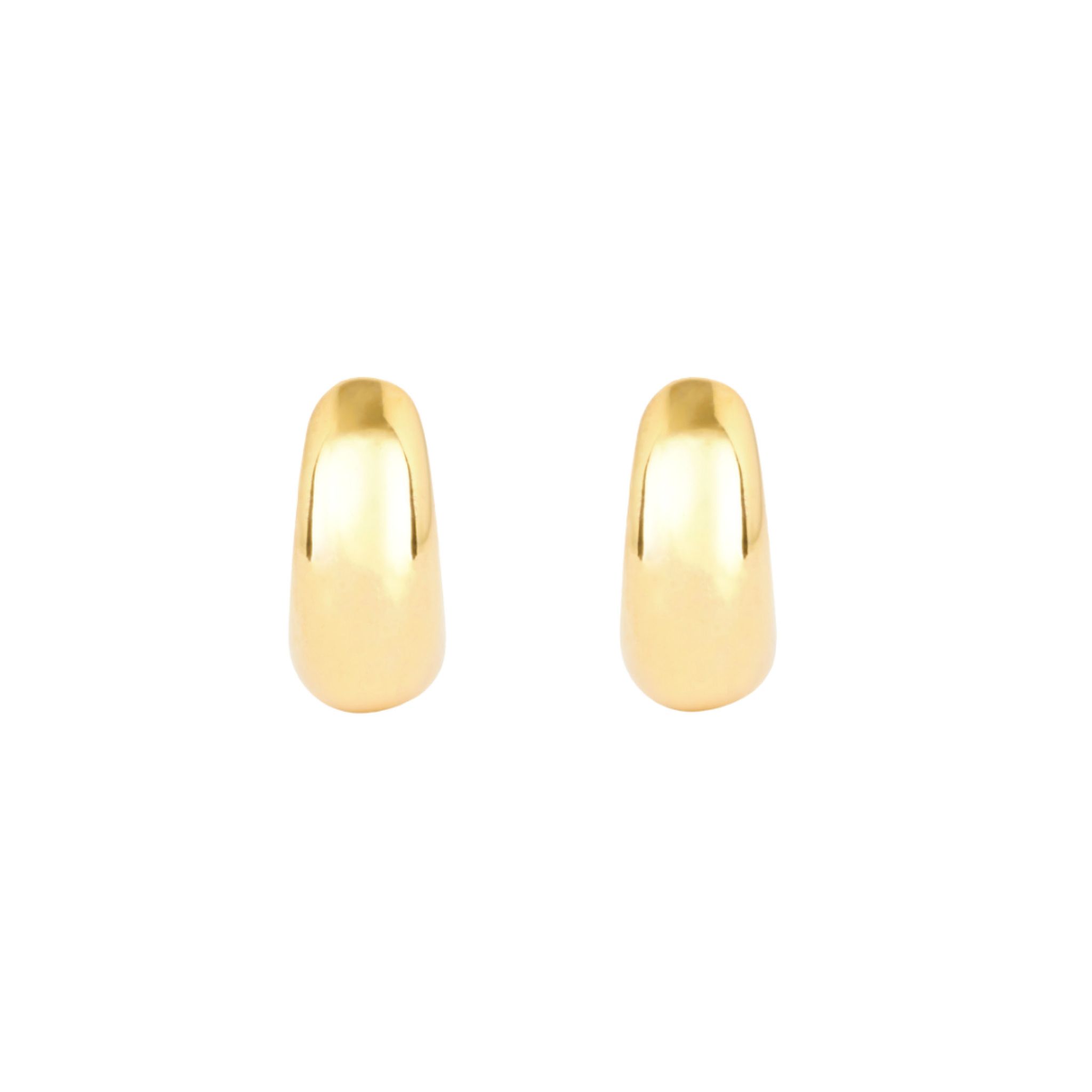 Förgyllda creoler i äkta silver