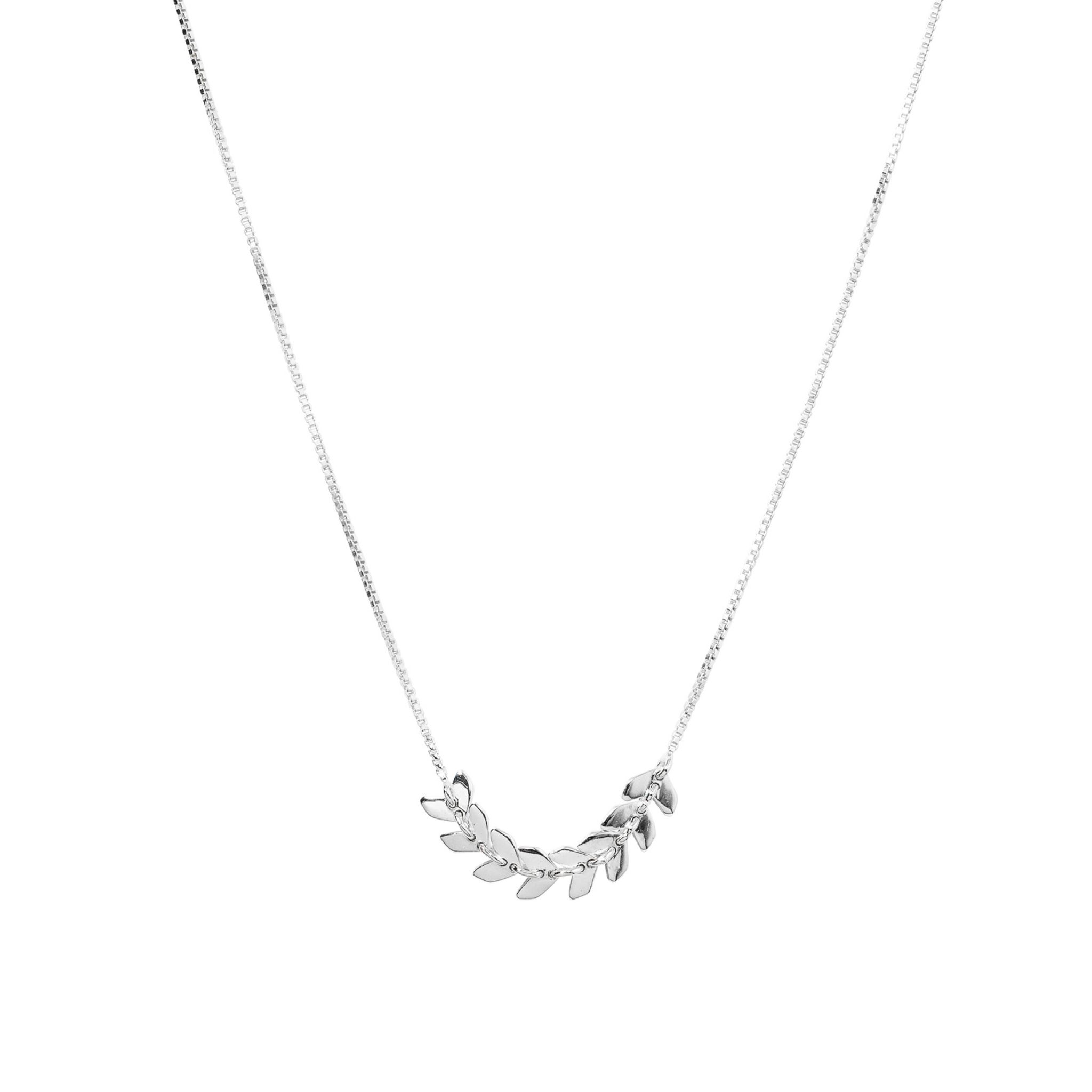 Halsband Layers Simone i &auml;kta silver