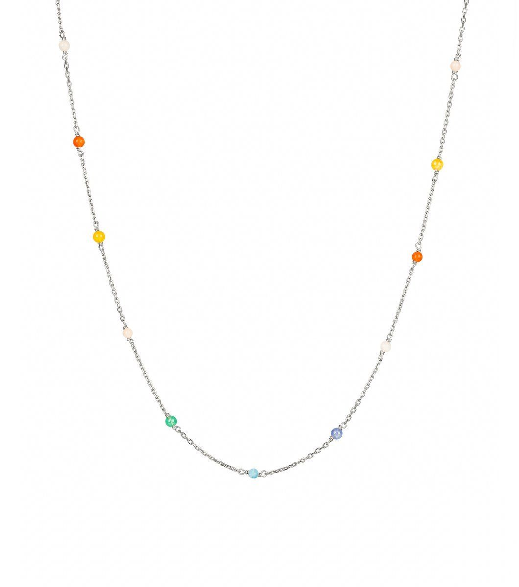 Halsband Santa Monica i &auml;kta silver