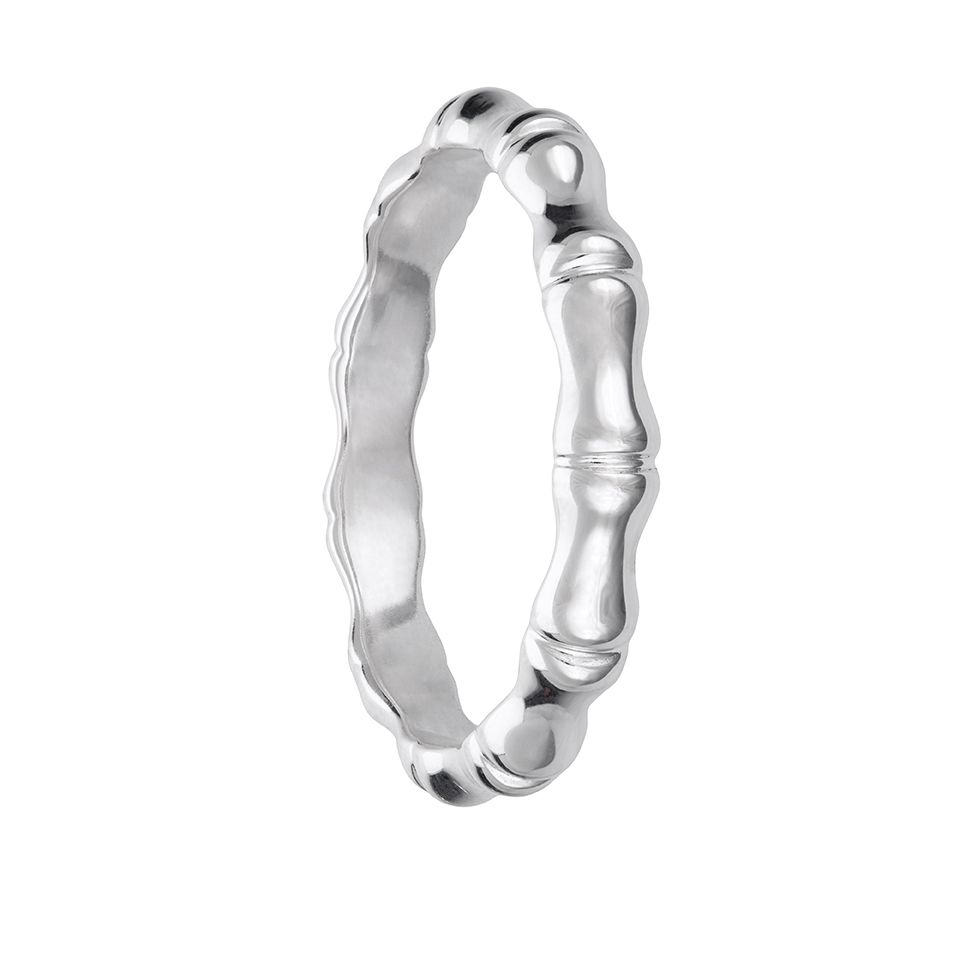 Ring i &auml;kta silver, 19.0