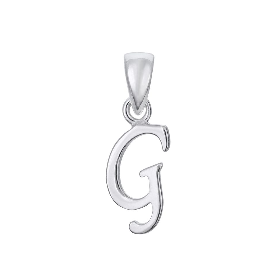 Hängsmycke i äkta silver Bokstav G